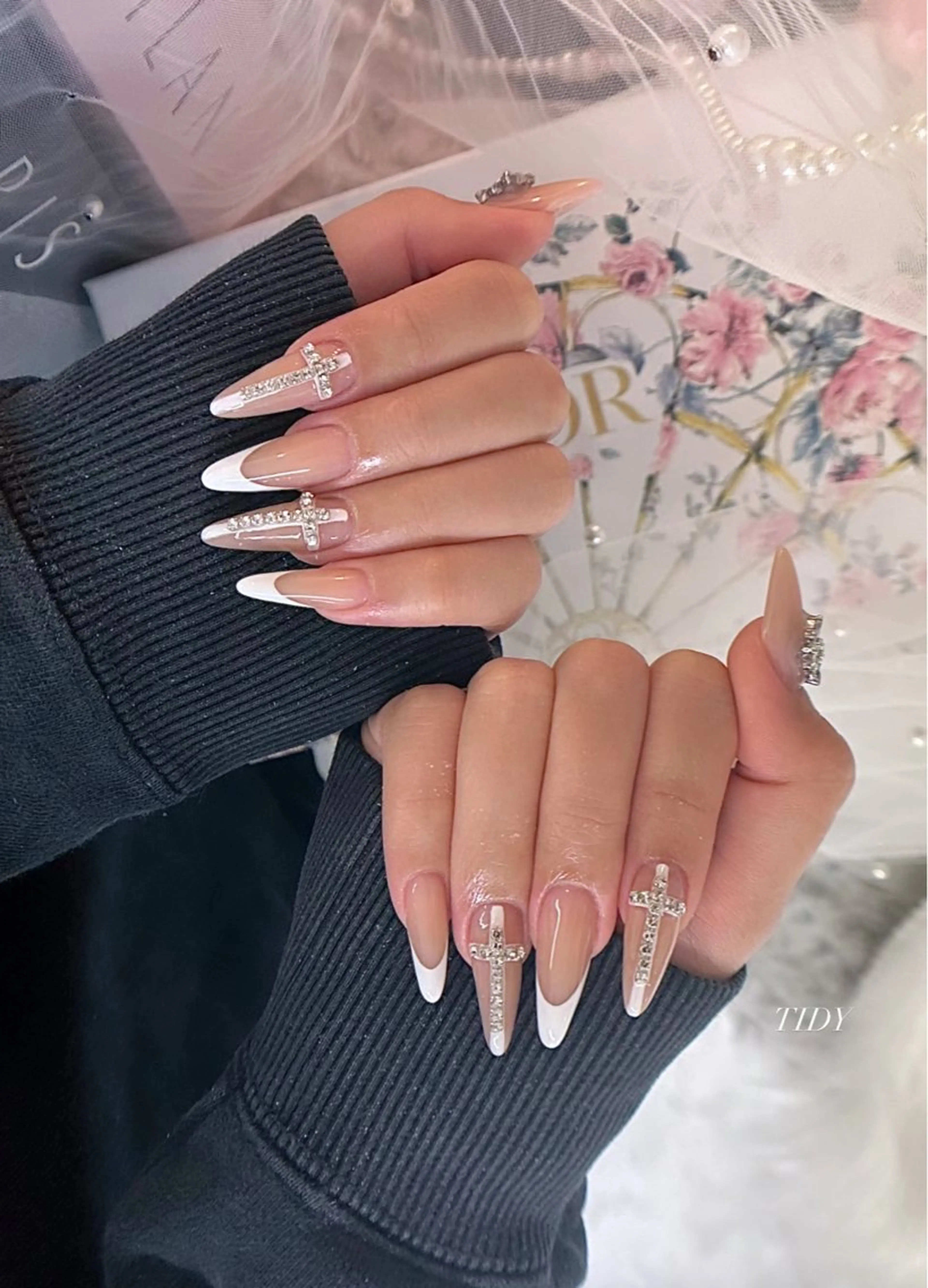 ネイル 長さ出し フットネイル ジェルネイル キラキラネイル 韓国ネイル ハンドネイル TIDY M&Mのネイルデザイン