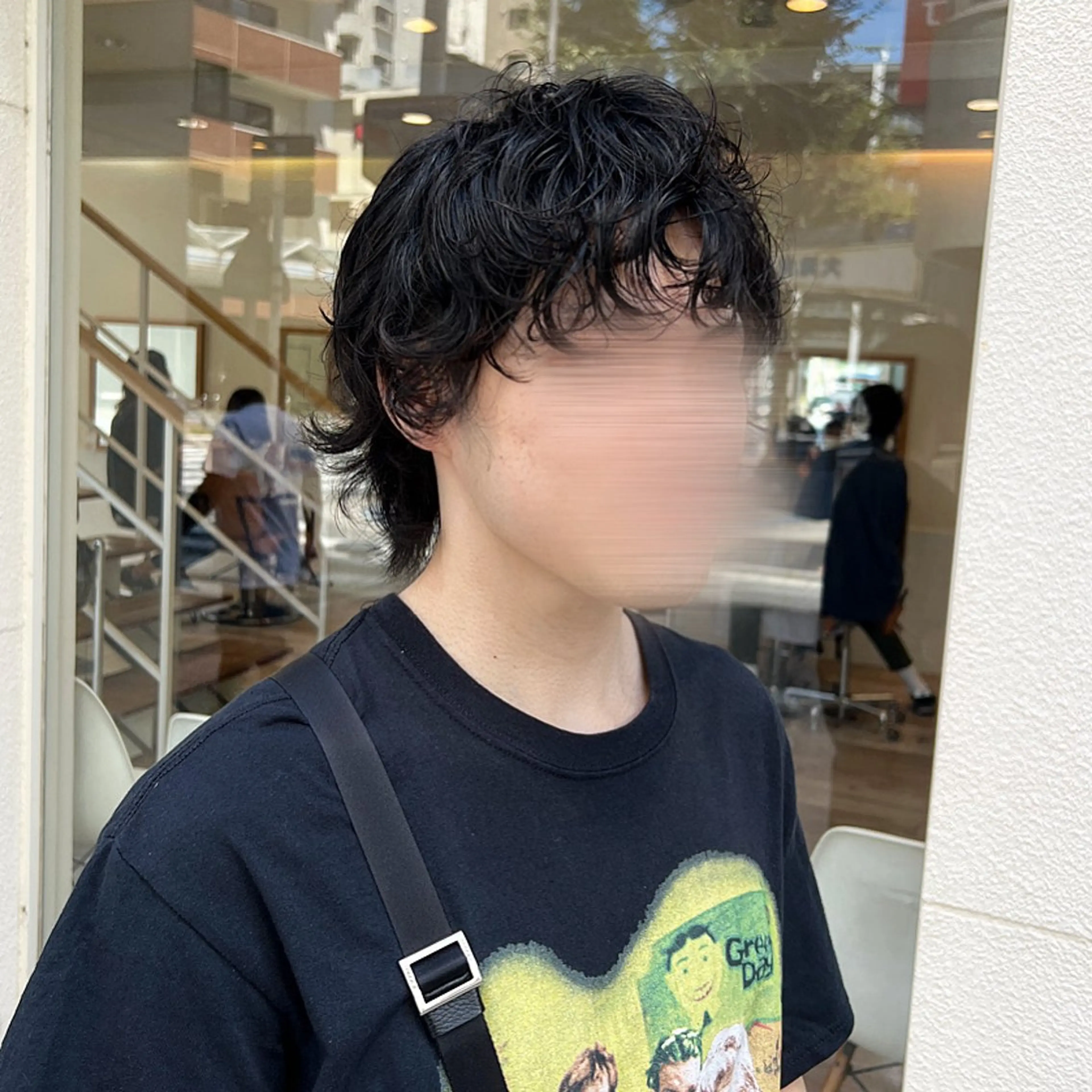 パーマ メンズ マッシュウルフ マッシュ メンズパーマ メンズウルフカット ウルフカット カット パーマ タナカ マヤ/金沢八景のヘアスタイル