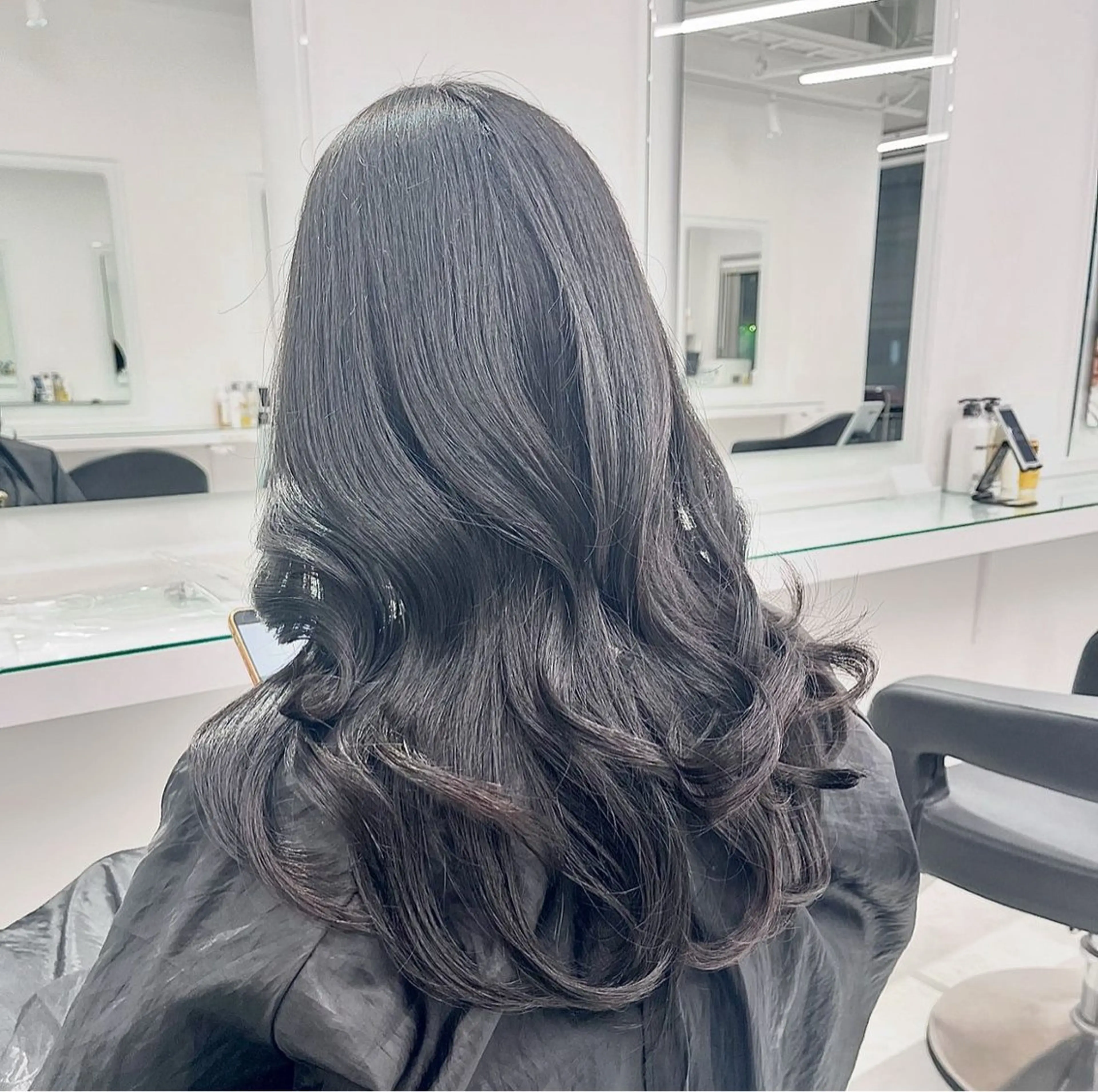 セミロング カラー ブリーチなし💗 艶カラー　翔太郎のヘアスタイル