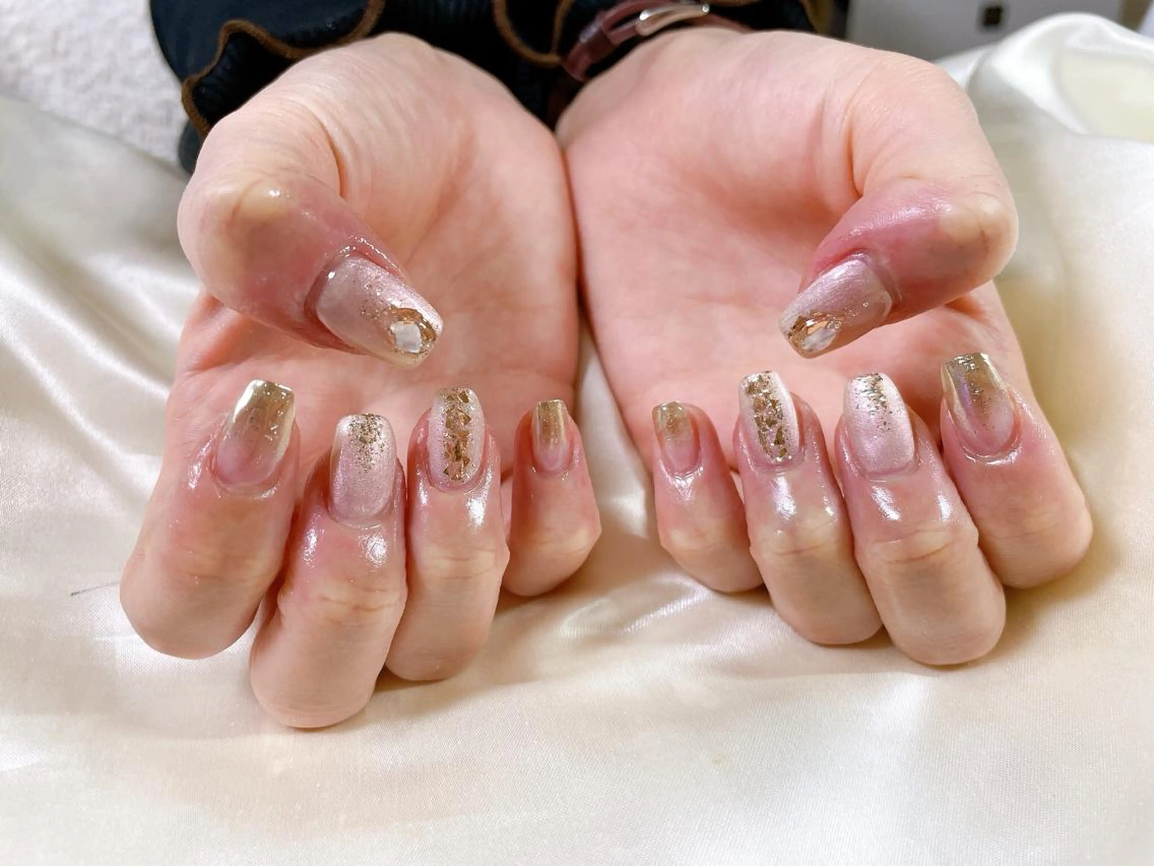 ネイル スクエアネイル kiki nail 二子玉川のネイルデザイン