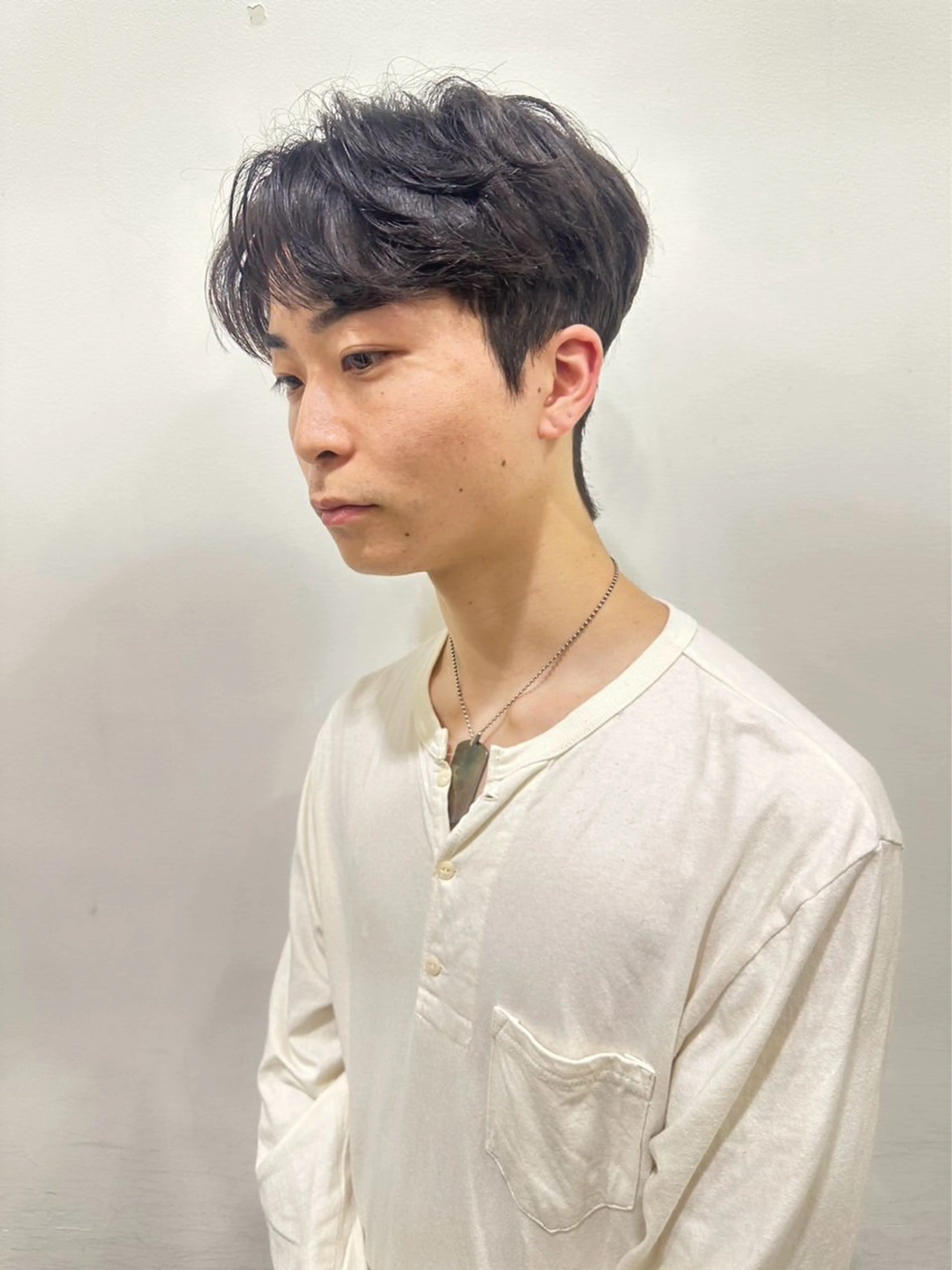 ショート メンズ ダウンパーマ メンズパーマ AMRITA所属・men'sｶｯﾄ ﾊﾟｰﾏ🫧ｼｵﾝのヘアスタイル