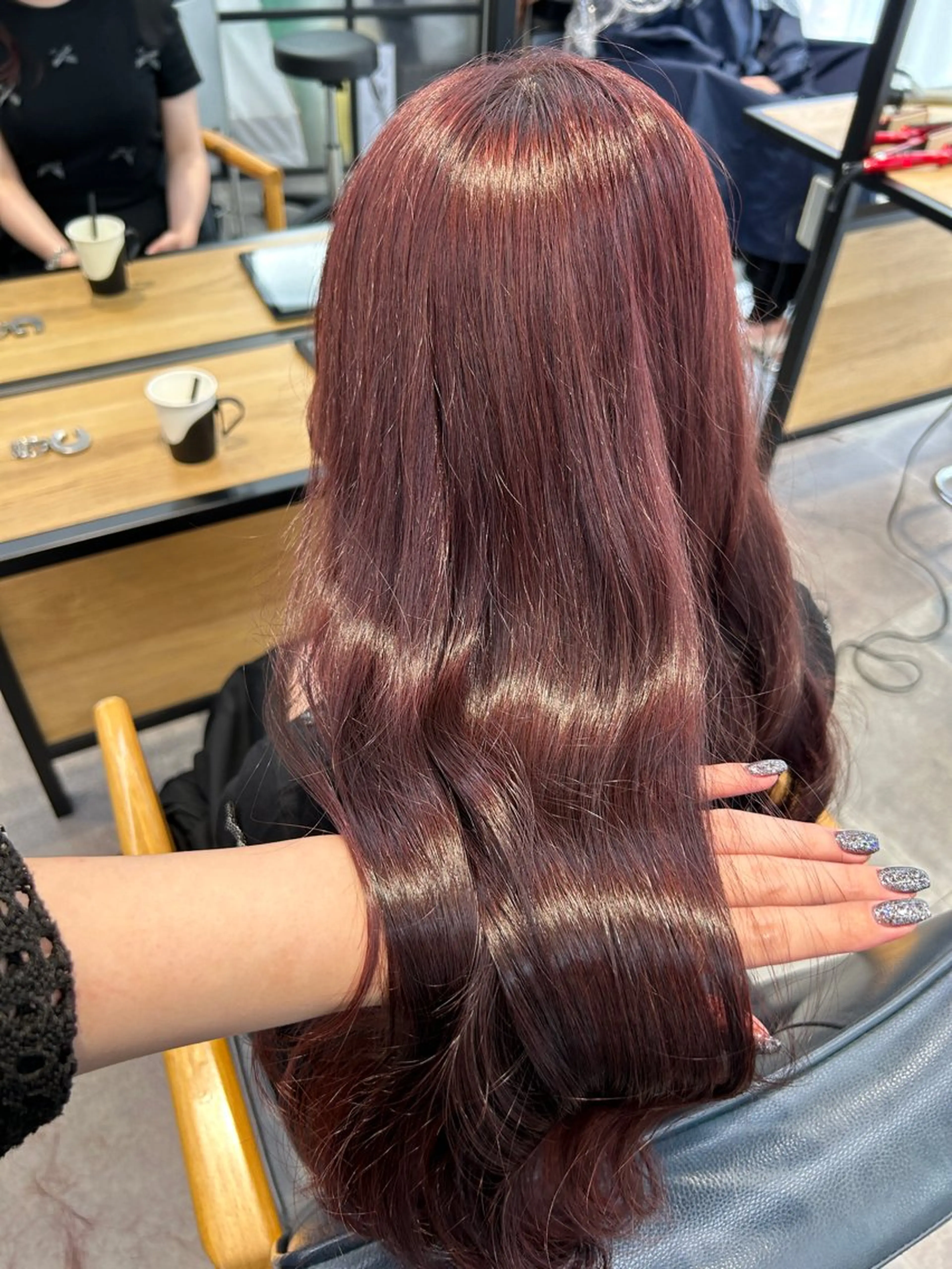 ロング カラー カット ヘアカラー トリートメント newi梅田🫧韓国 ヘア🫧sakiのヘアスタイル