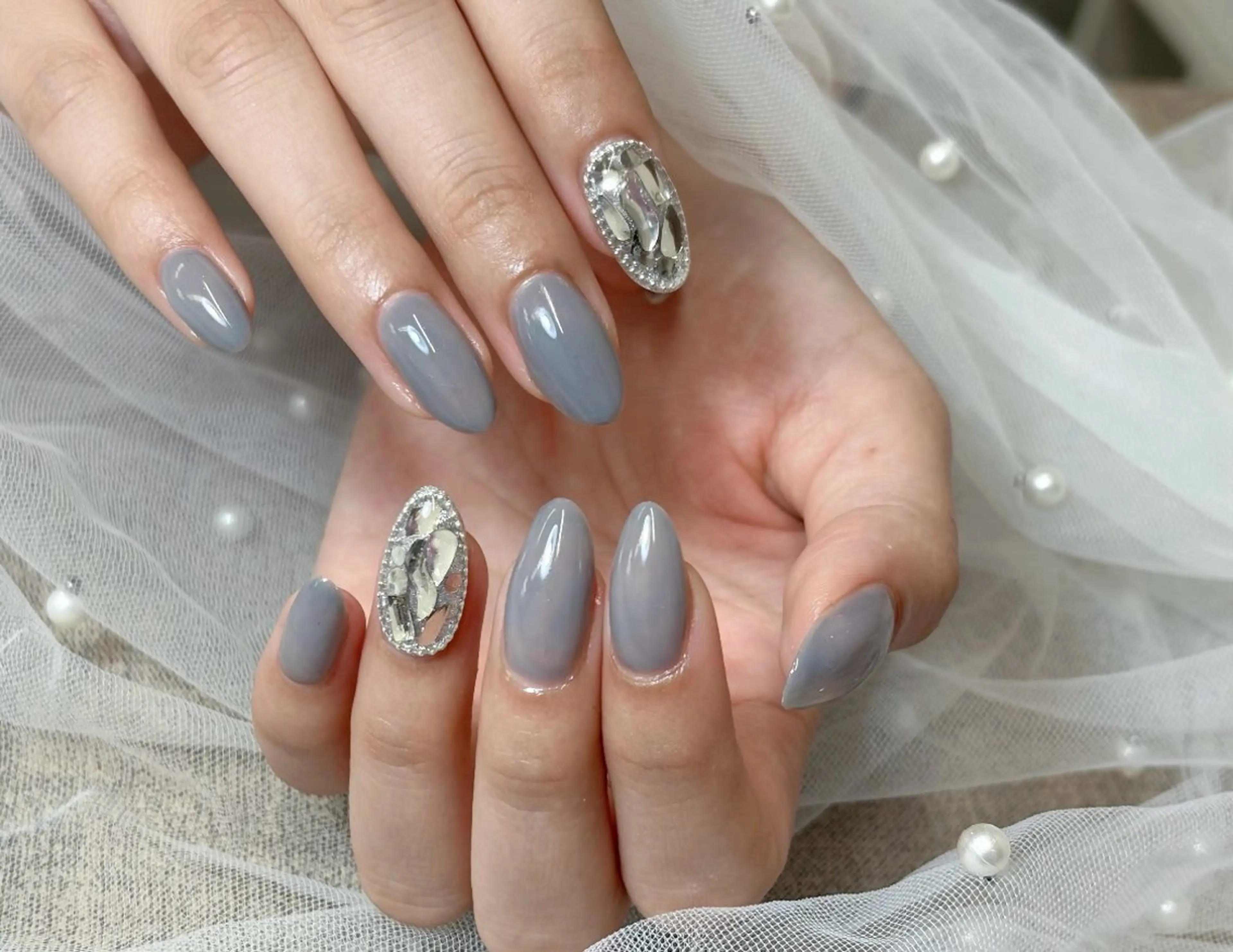 ネイル オーロラネイル べっ甲ネイル ブルー チークネイル フットネイル ハンドネイル ハンドケア For you. Nail Salonのネイルデザイン