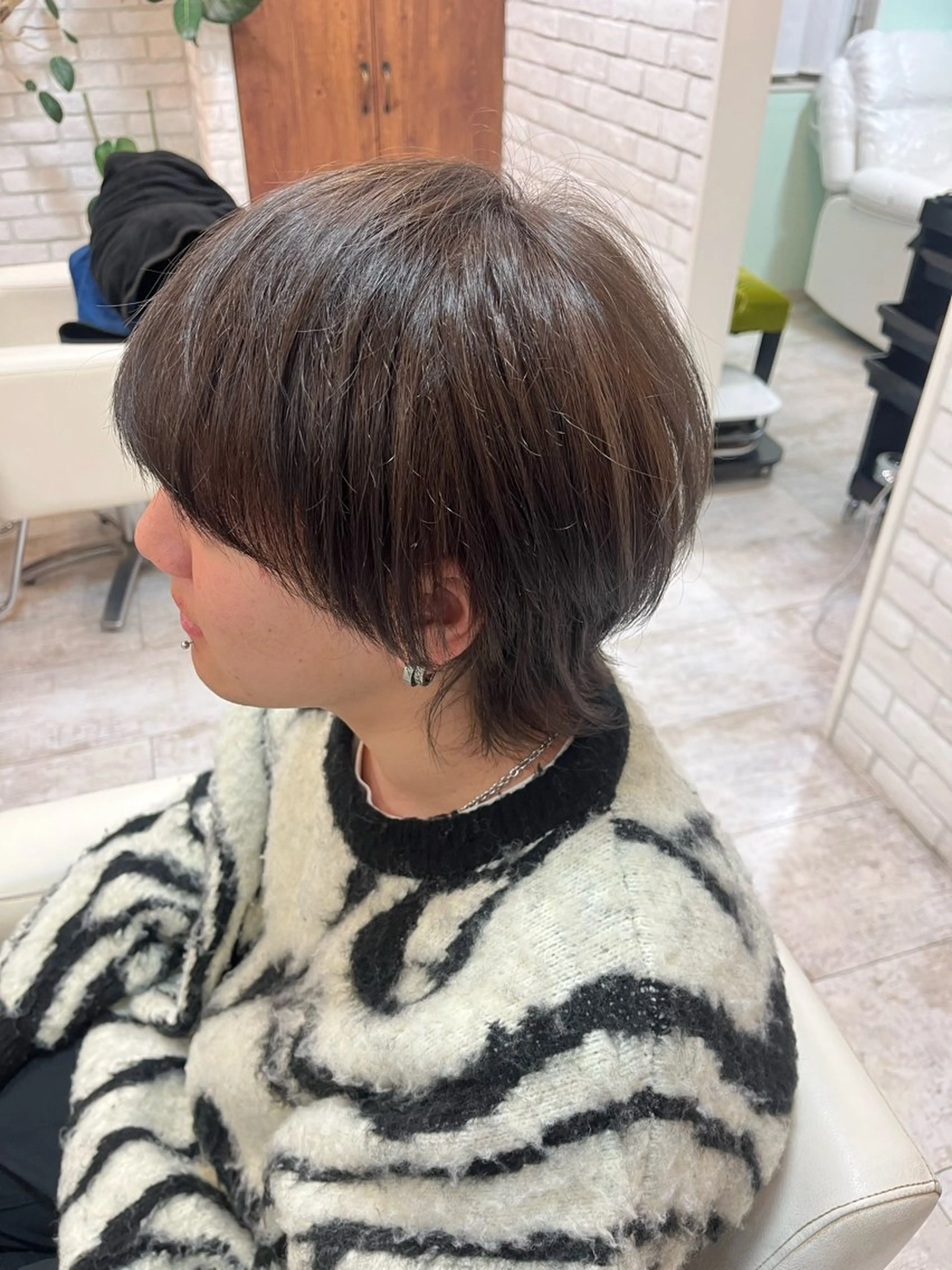 ショート カラー パーマ メンズ ️️髪質改善カラー/ 瀧澤 陽奈‎✮⋆˙のヘアスタイル