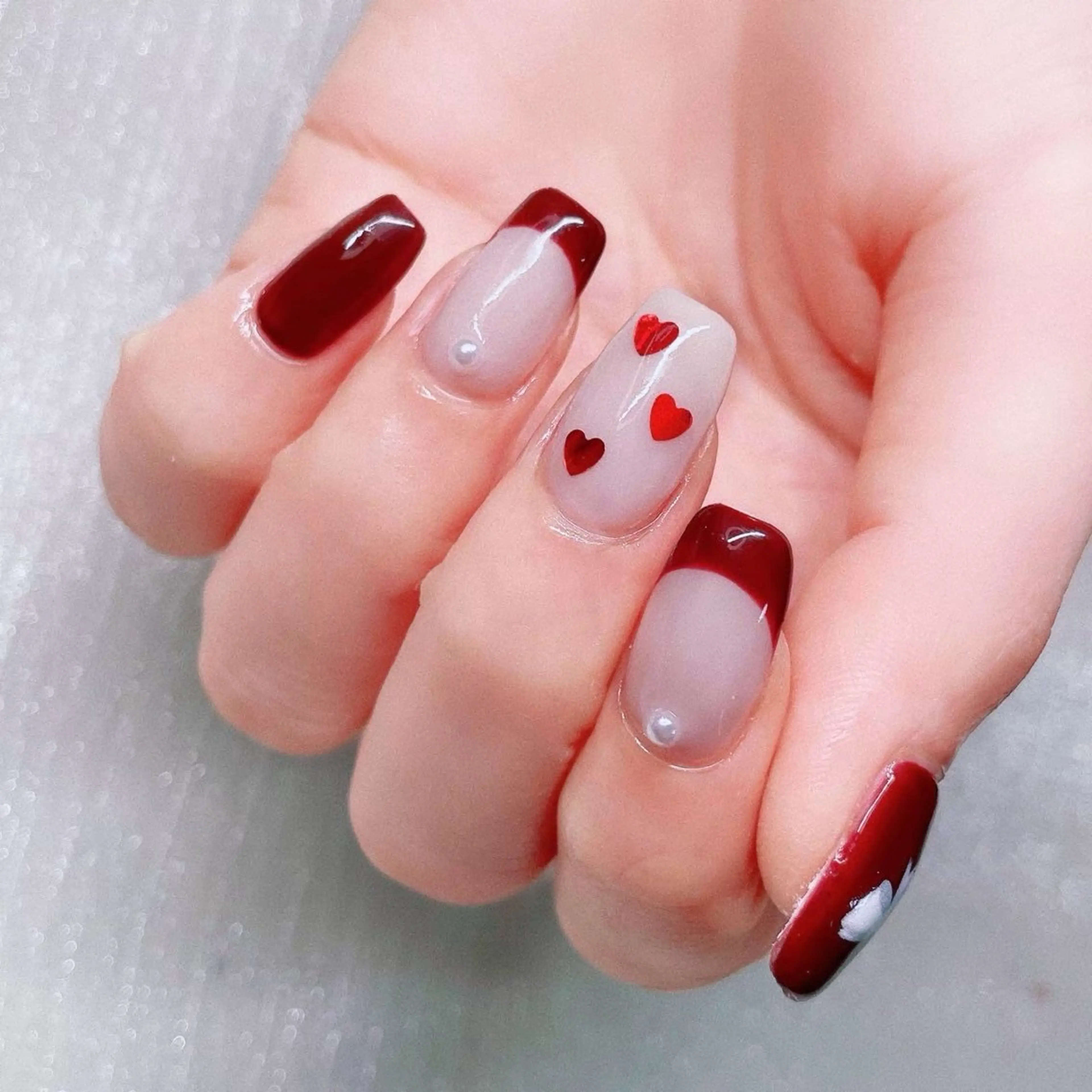 ネイル ストーンネイル ハンドネイル Nailist SUZU所属・Nailist suzuのネイルデザイン