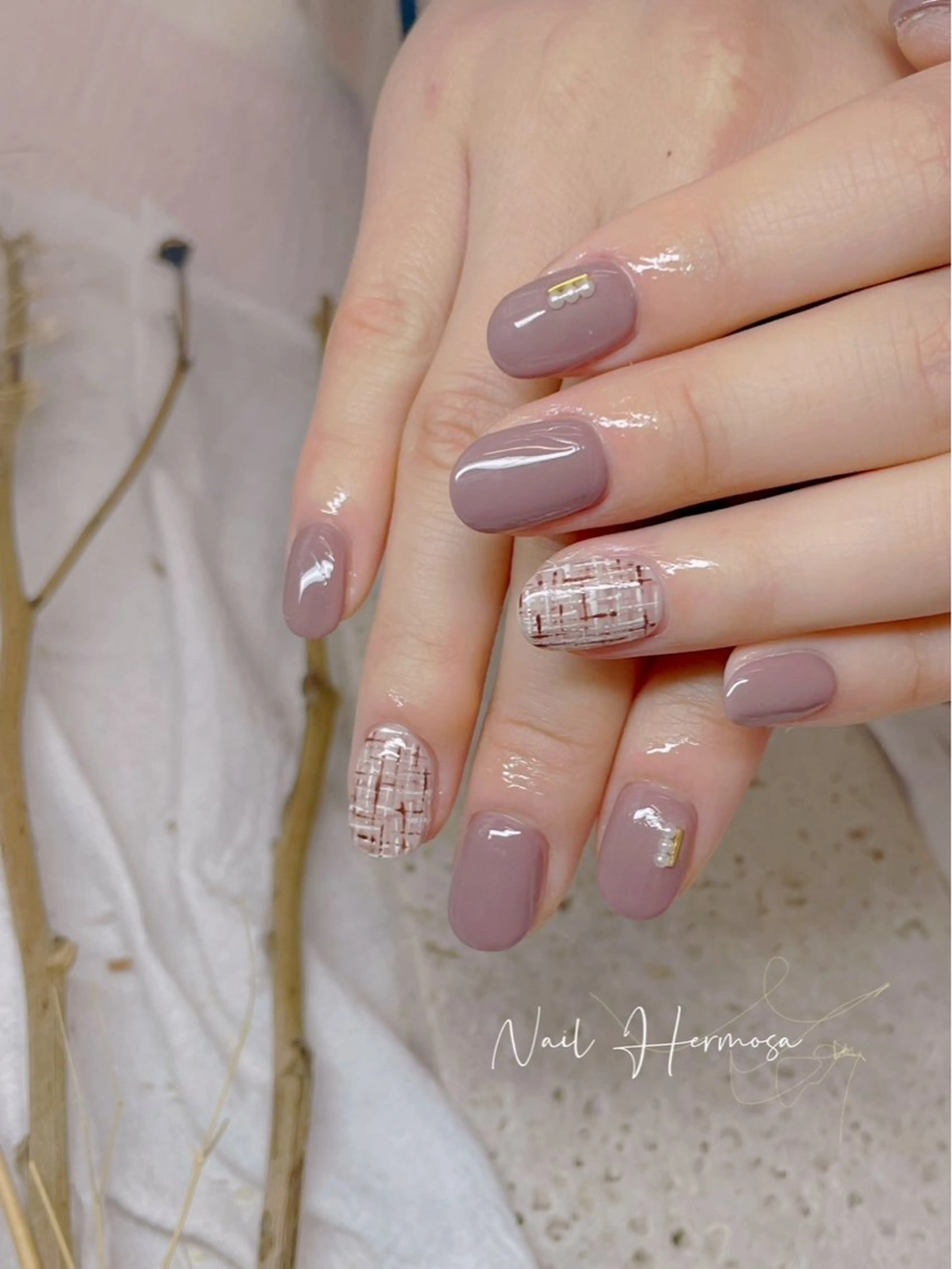ネイル 長さ出し フラッシュネイル フットネイル ジェルネイル マグネットネイル ハンドネイル エルモサ YURIKAのネイルデザイン