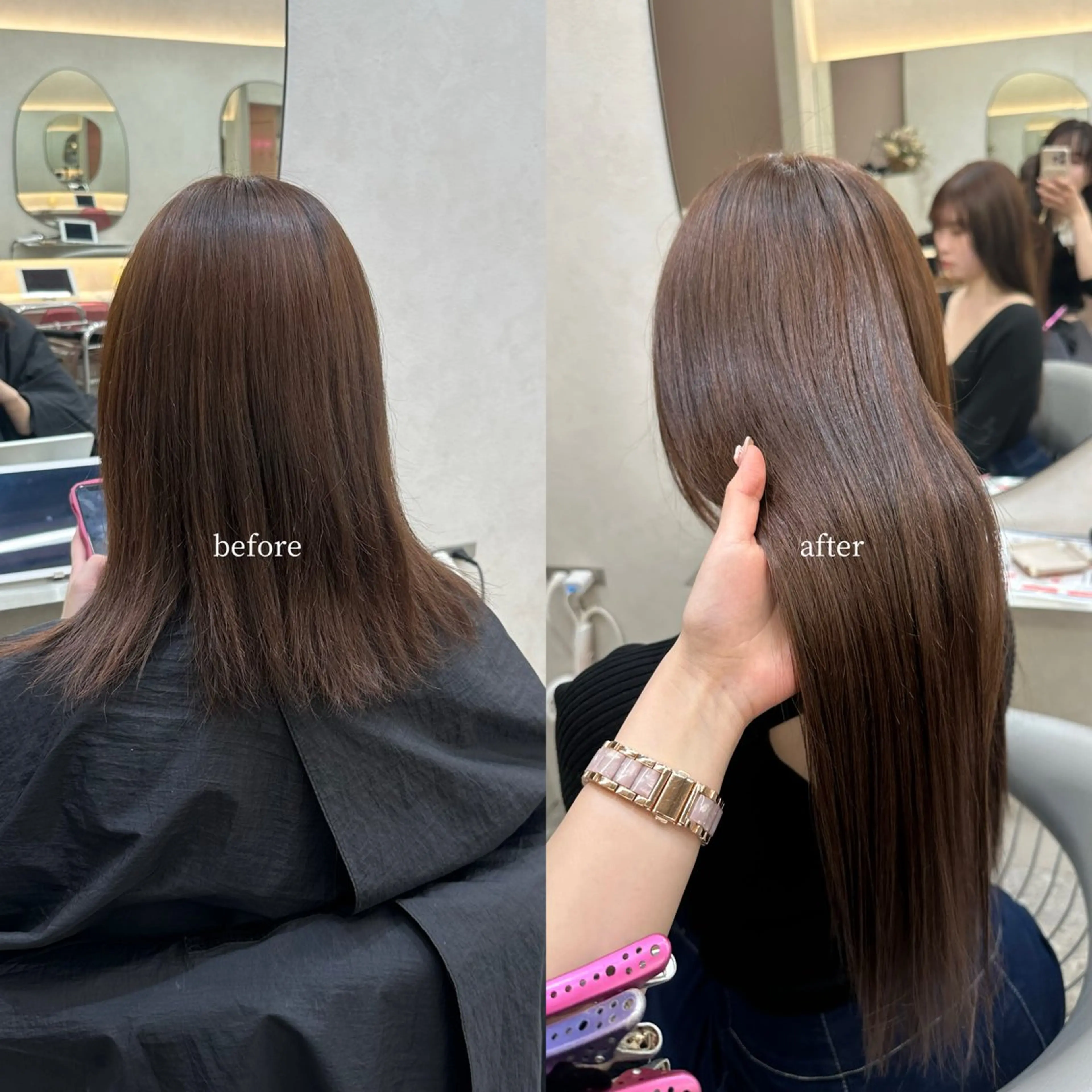 ロング カット ヘアカラー トリートメント エクステ hina🎀新宿/ エクステ/girlyのヘアスタイル