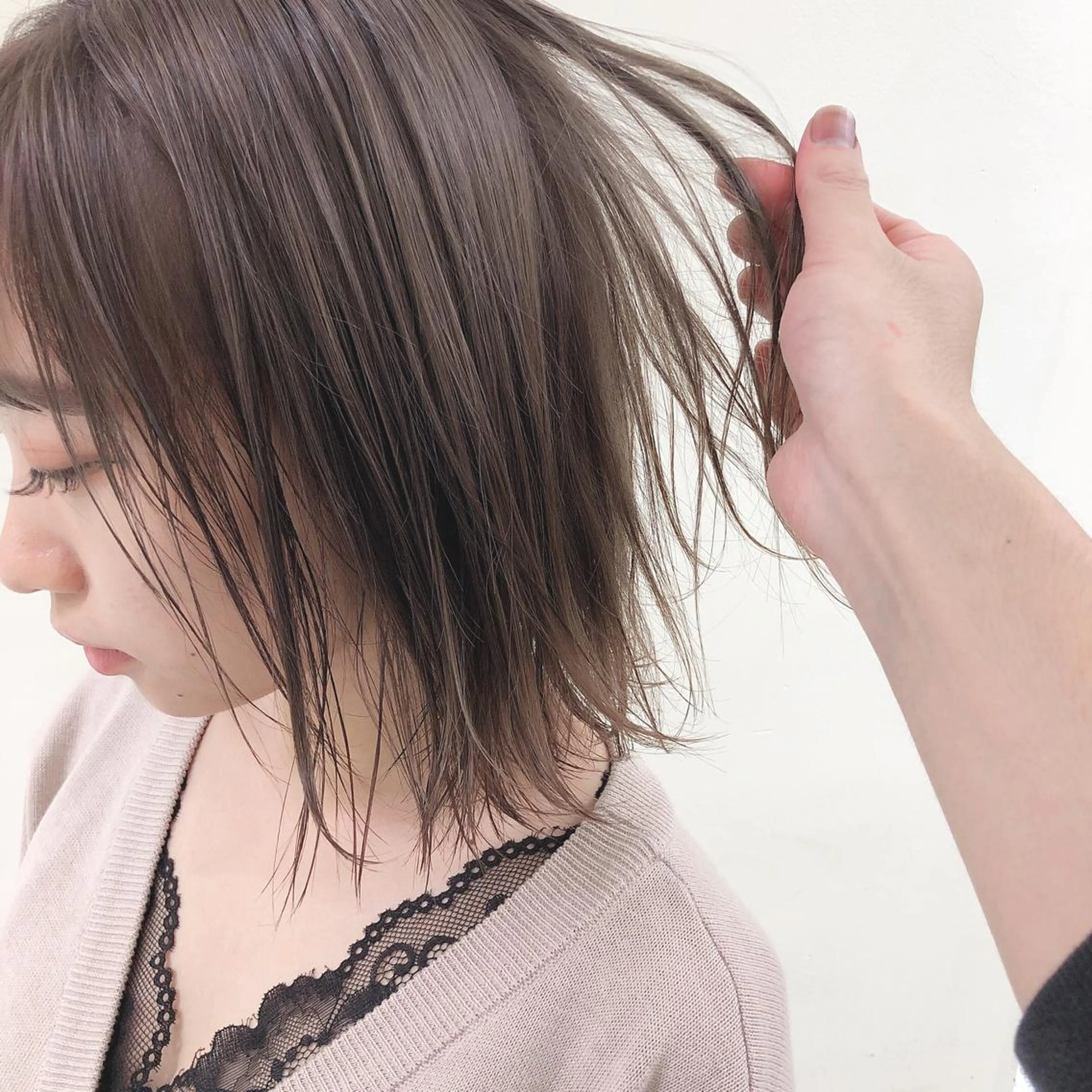 ショート カラー ボブ/パーマ 古家 佑真のヘアスタイル