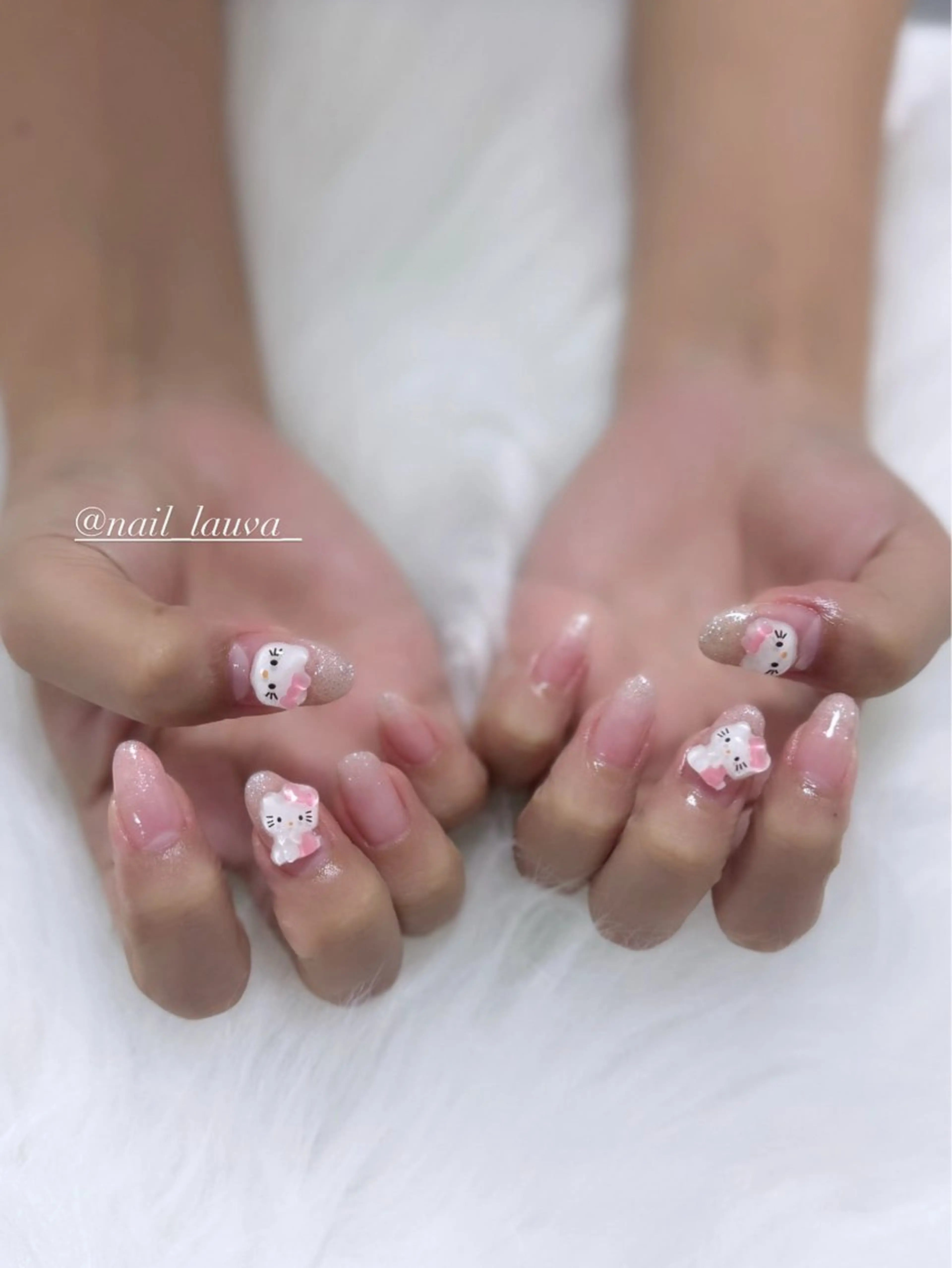 ネイル ラメ(グリッター) ラメグラデーション ハンドネイル lauva所属・nailsalon lauvaのネイルデザイン