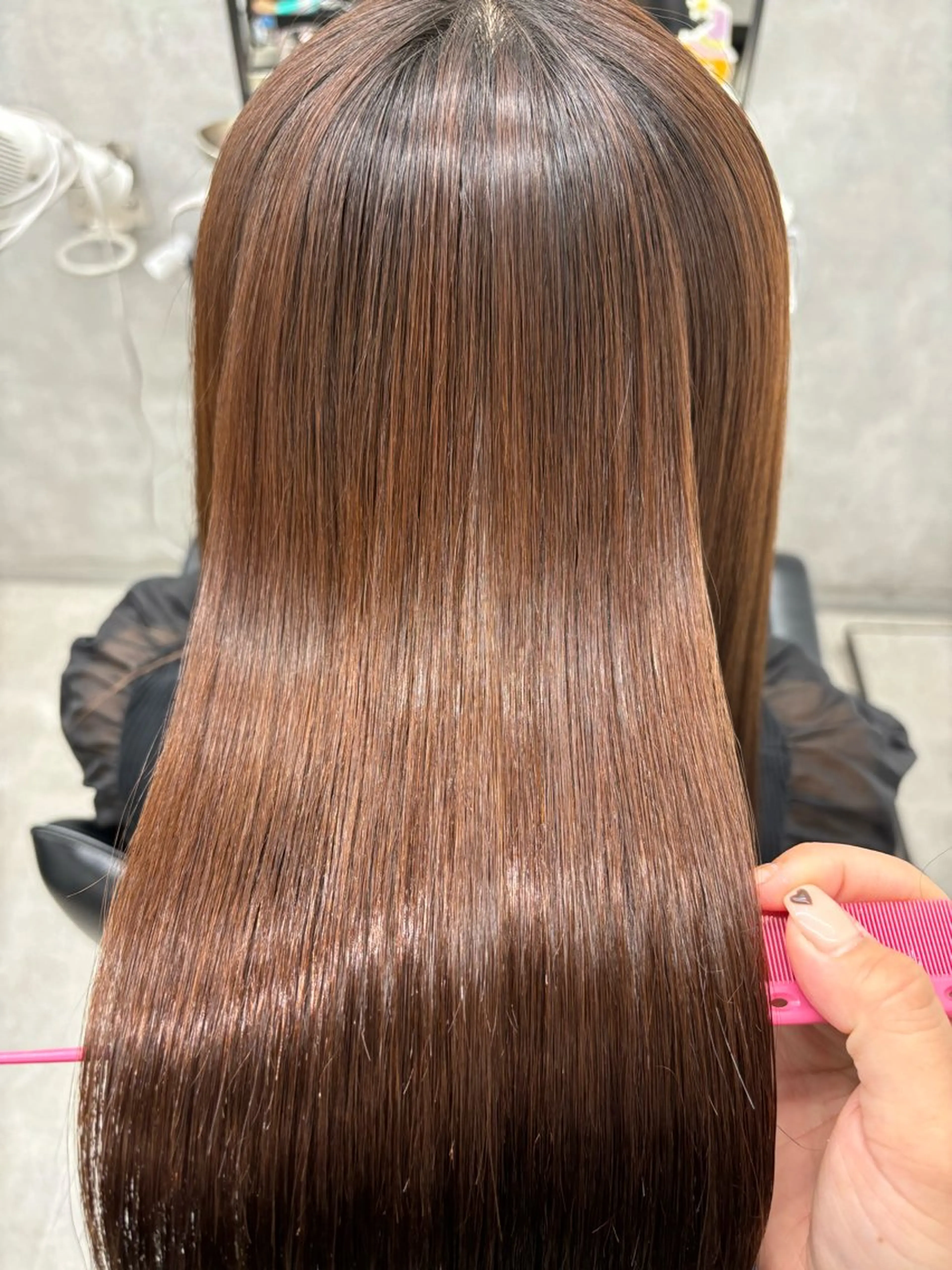 ロング カラー 髪質改善 縮毛矯正 トリートメント 巻ける縮毛矯正🌸 勝倉　麗のヘアスタイル