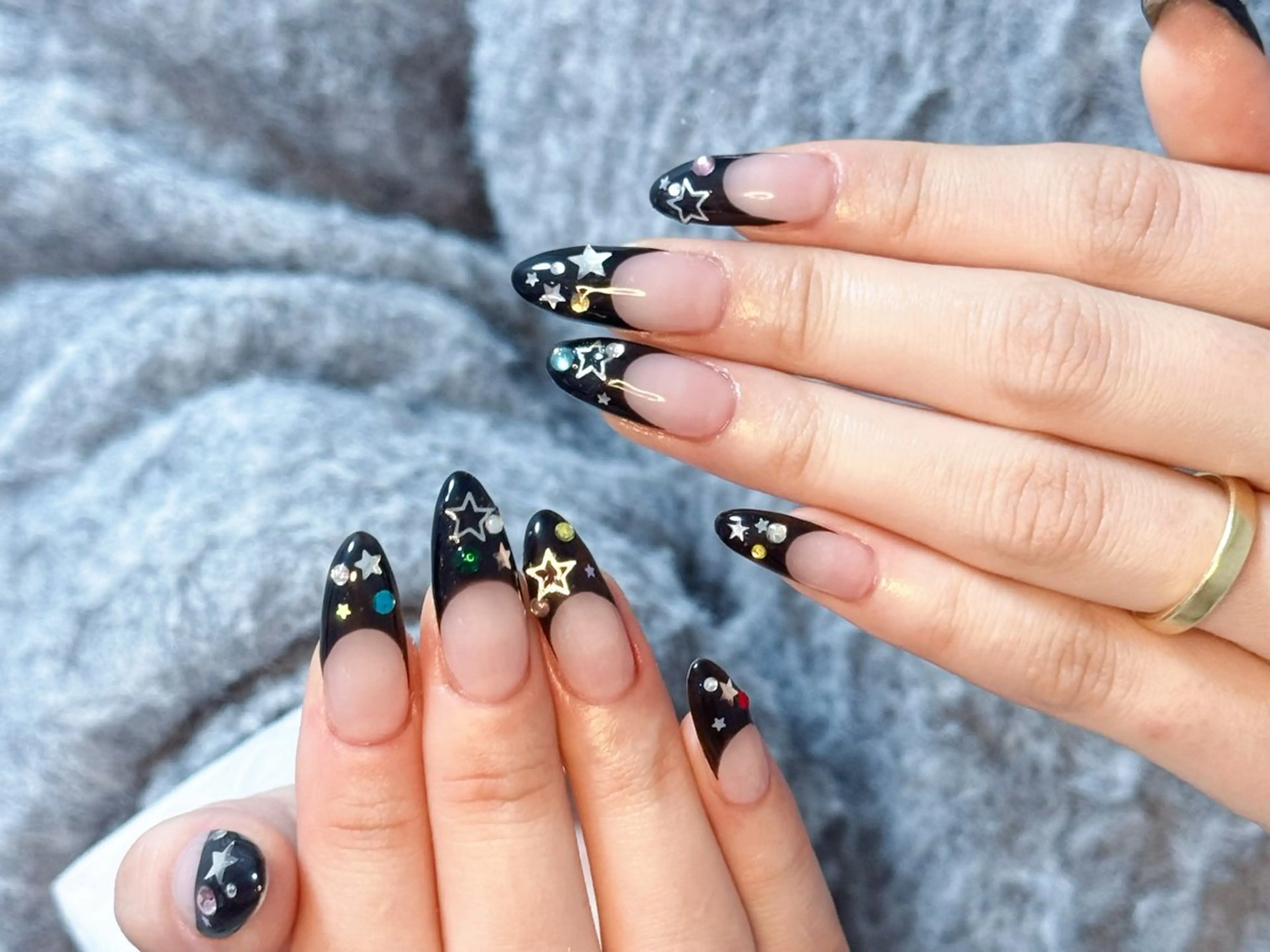 ネイル アートネイル オーロラネイル チークネイル フレンチネイル ガラスフレンチ ハンドネイル 🎀🎀YooLi Nail Salonのネイルデザイン