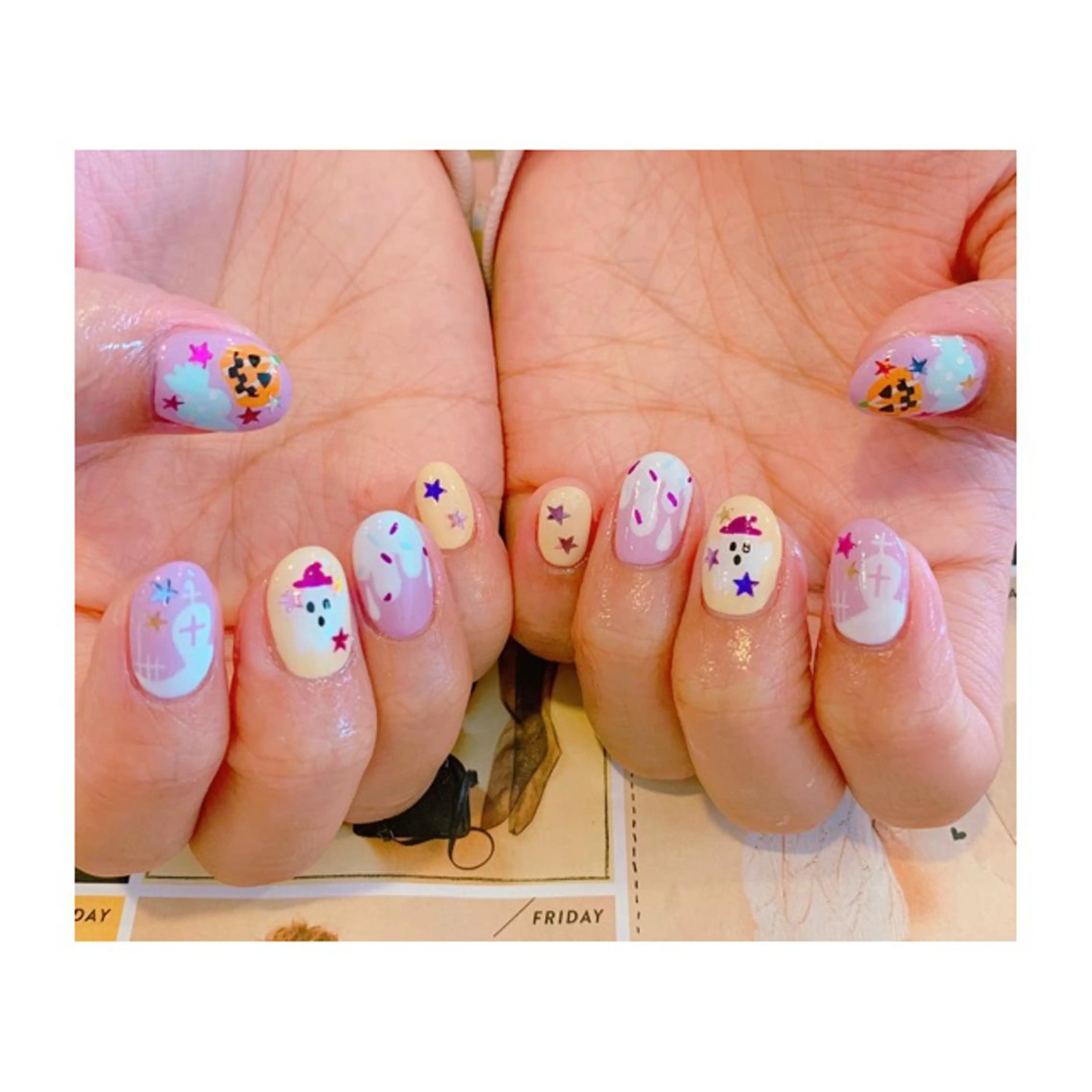 ネイル ハロウィン にしぐち はるかのネイルデザイン