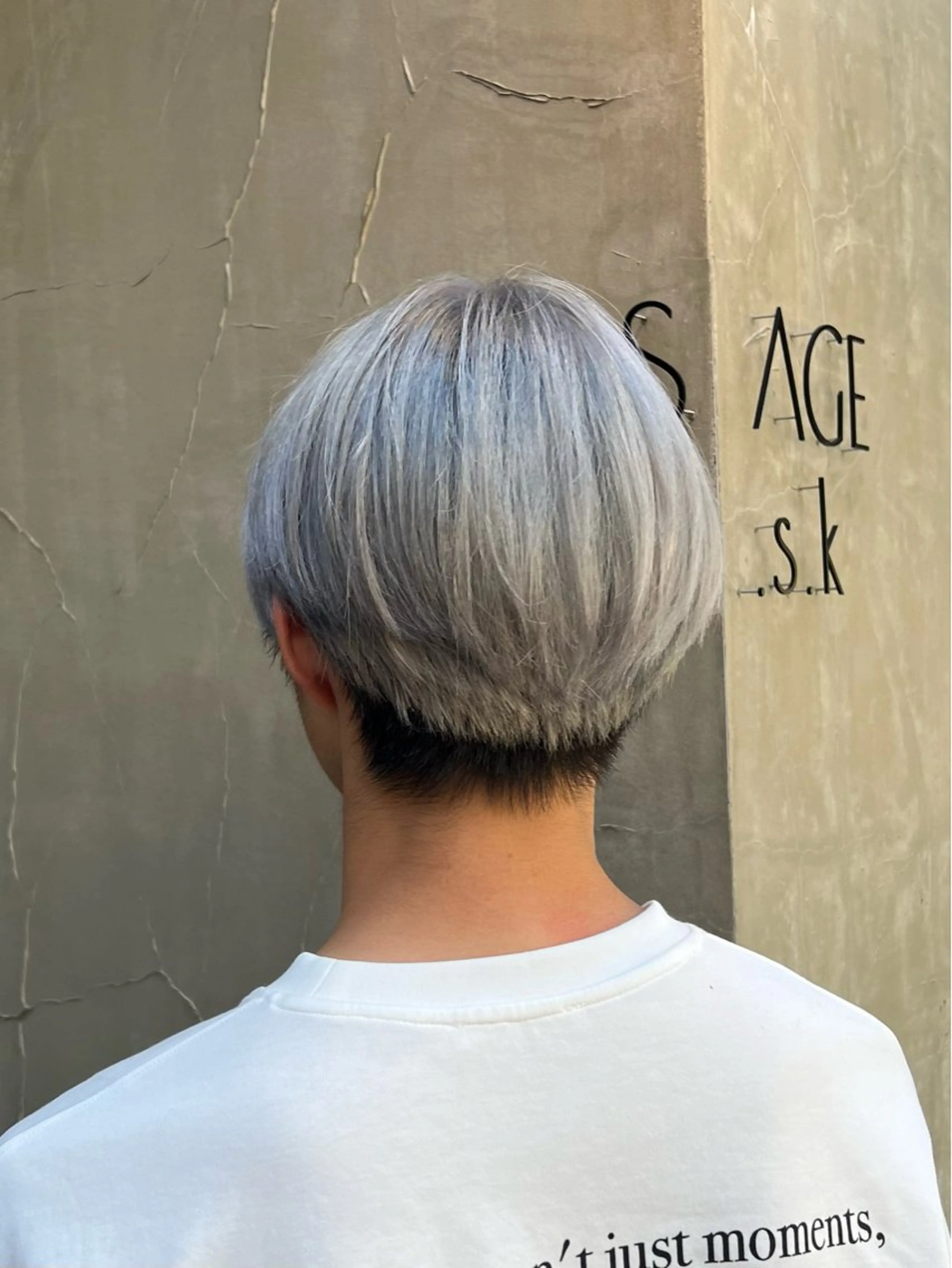 カラー メンズ メンズハイトーン ブロンド 透明感カラー ハイトーンカラー シルバー カット ヘアカラー トリートメント いぐちしょうた🫧 VISAGEbaskのヘアスタイル