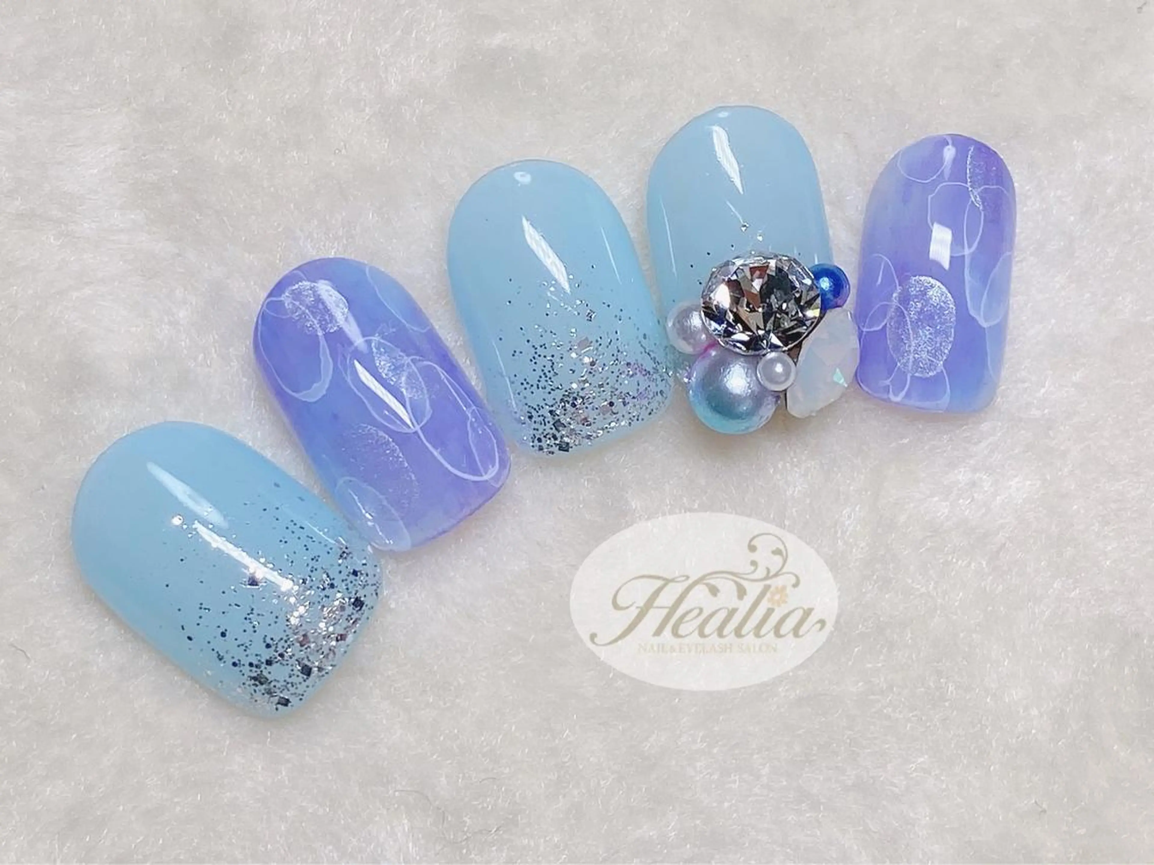 ネイル アートネイル ラメ(グリッター) ストーンネイル REMIA湘南台 TANABEのネイルデザイン