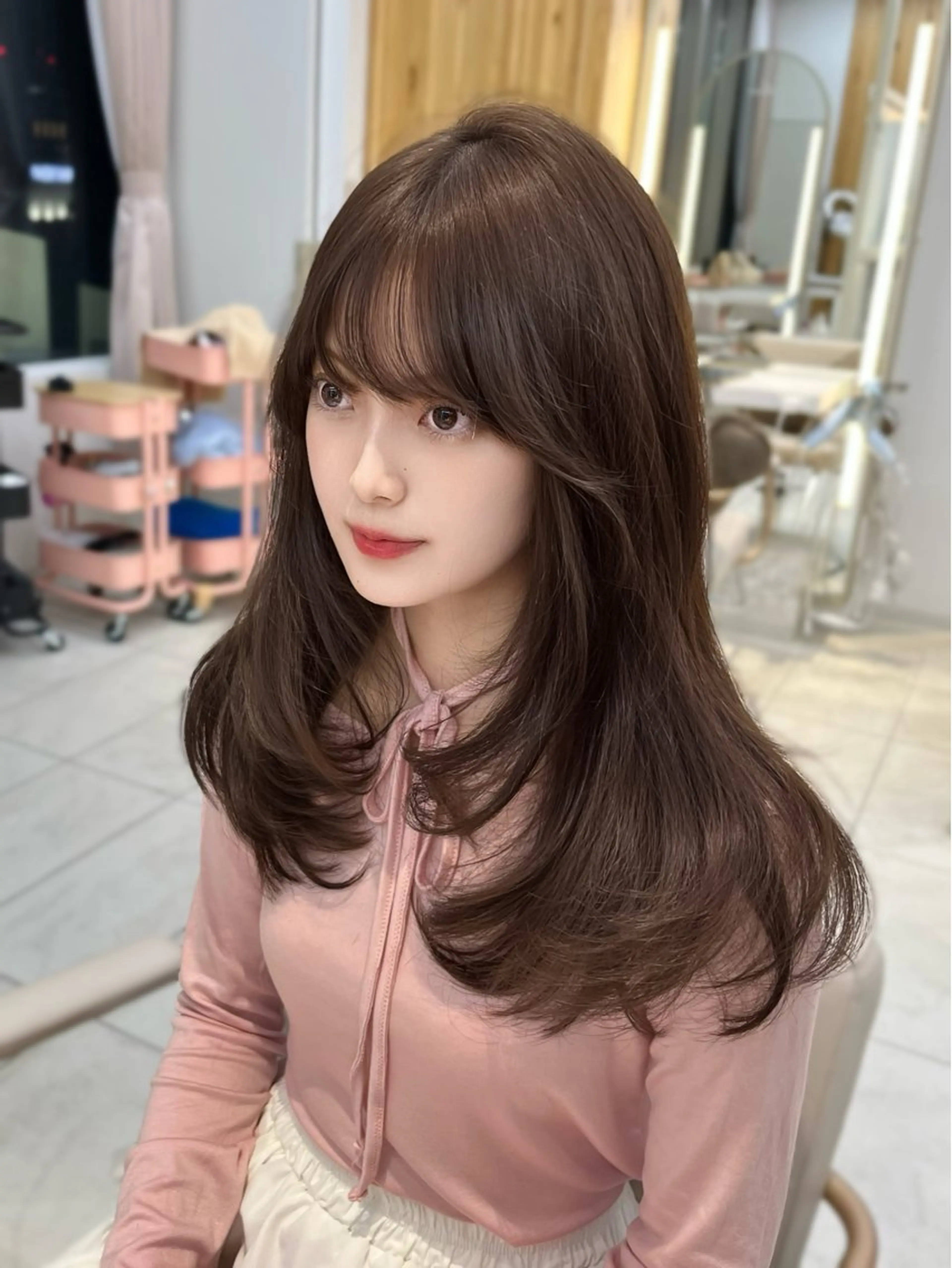 ロング カラー カット トリートメント 似合わせレイヤー/ 透明感カラーのヘアスタイル