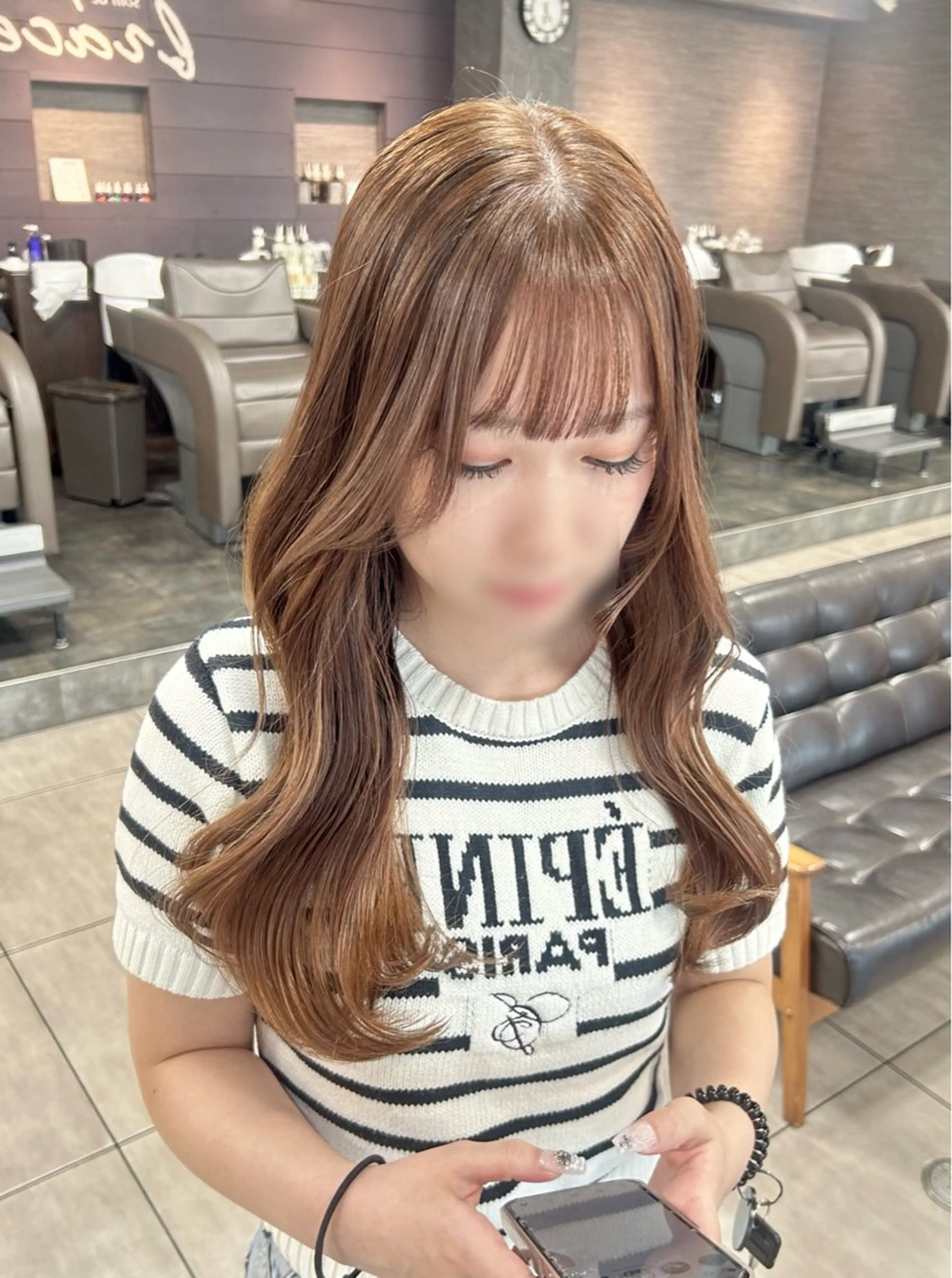 ロング カット ヘアカラー 🫧艶髪カラー🫧 森本くるみのヘアスタイル