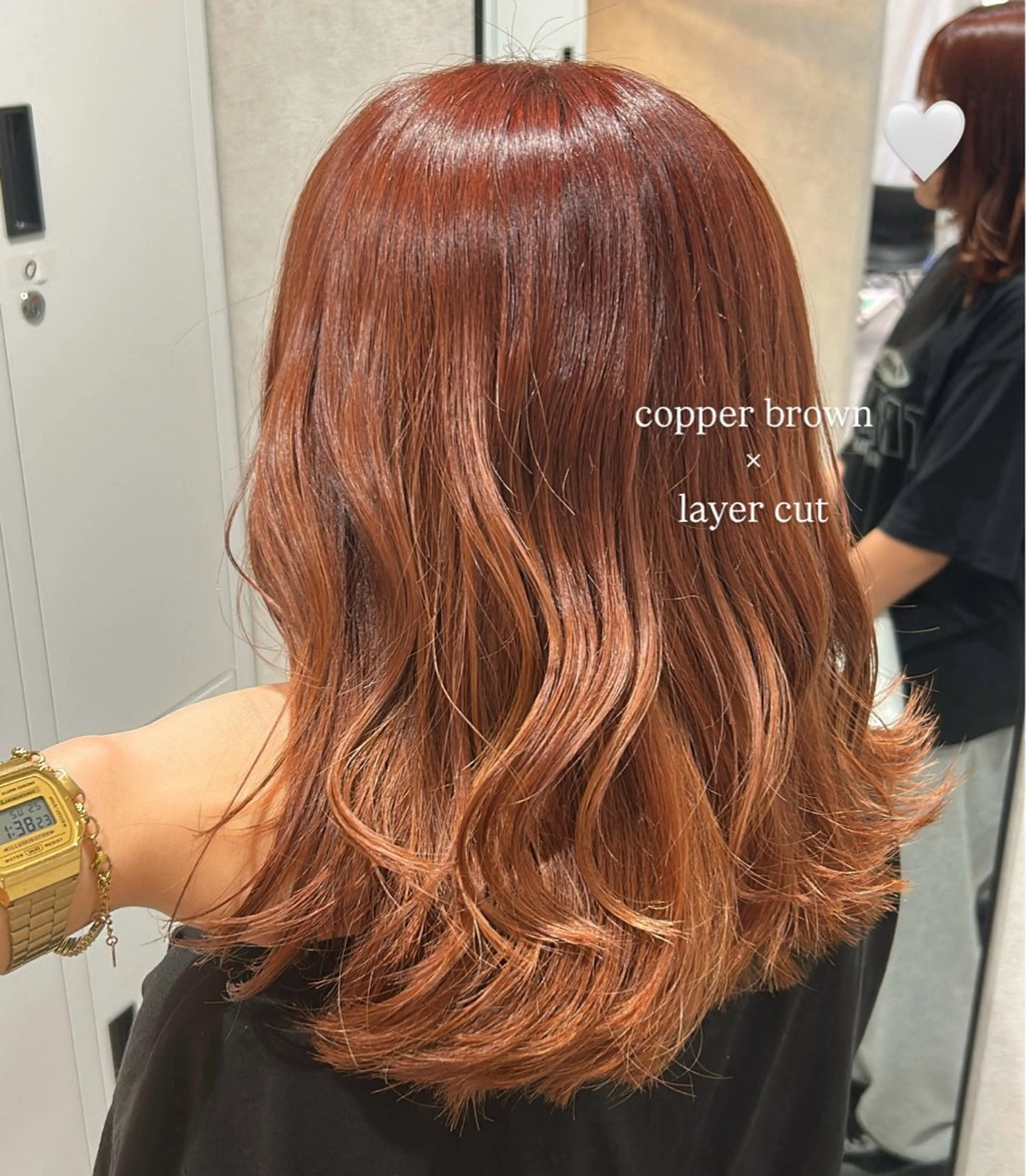 セミロング トリートメント ヘアカラー Hiiro/レイヤー /海外ヘアのヘアスタイル