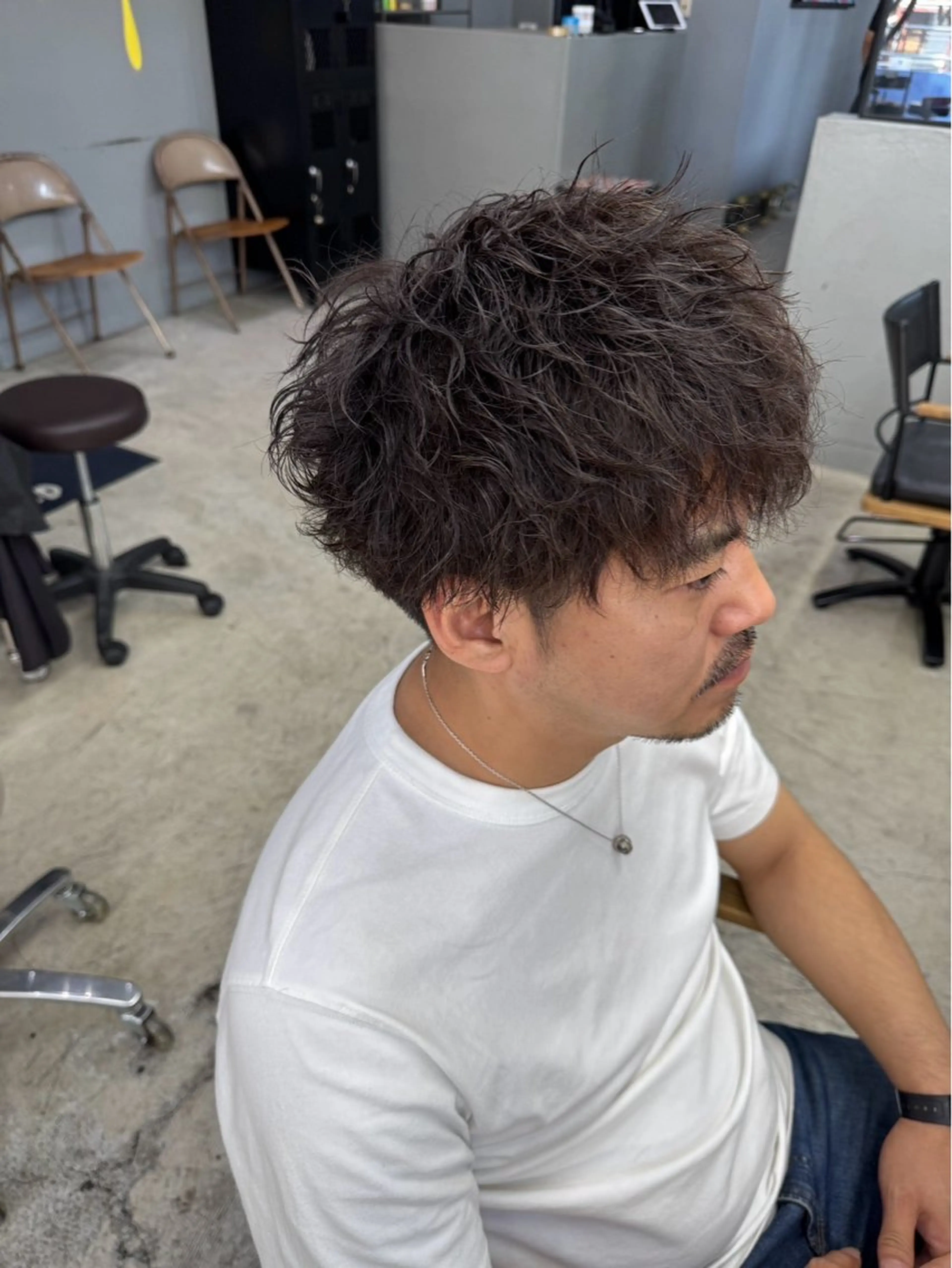 ショート メンズ カット パーマ メンズ専門サロン wokeのヘアスタイル