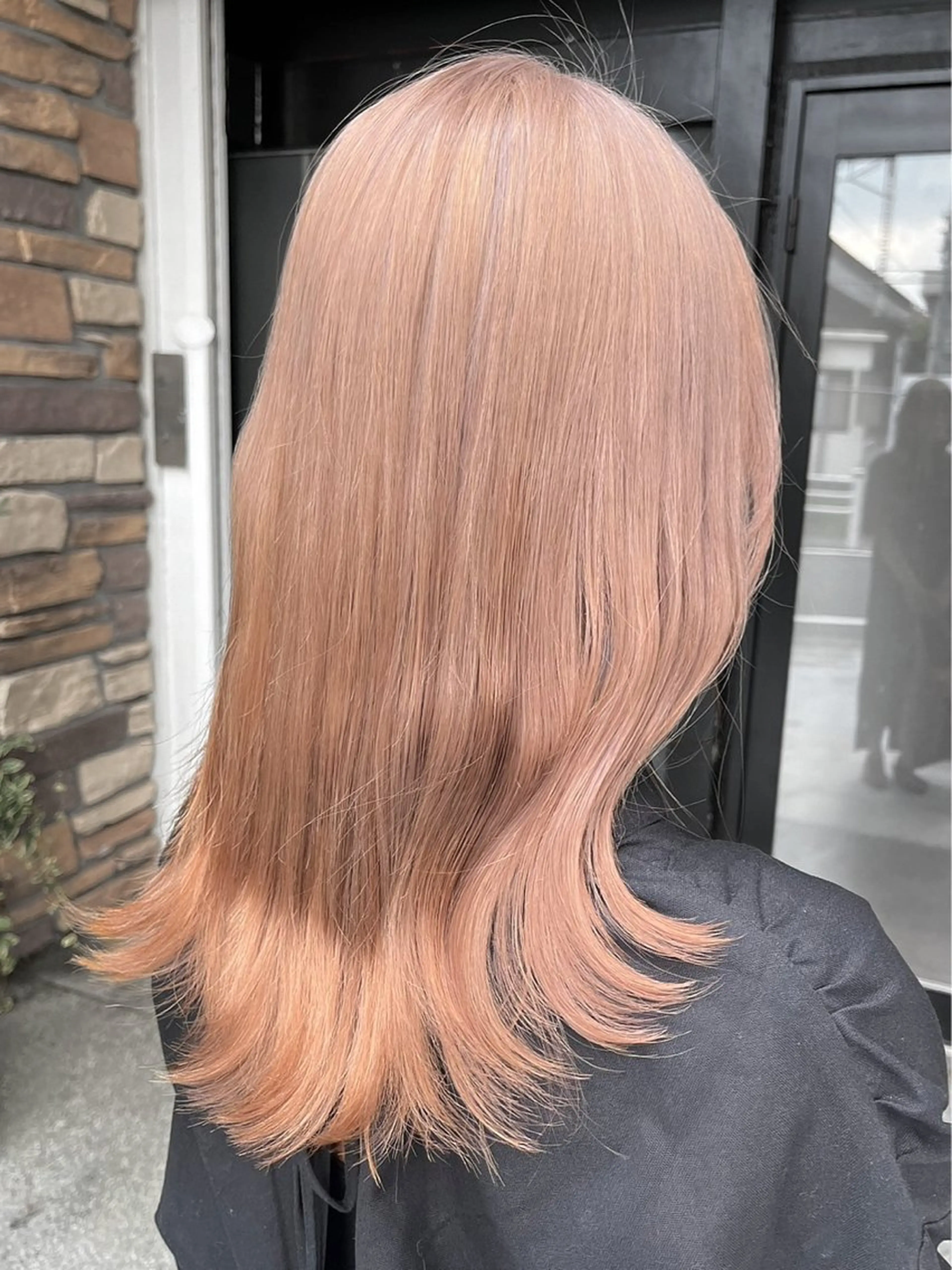 ロング カット ヘアカラー トリートメント ハイトーン/韓国風/ 艶髪/吉祥寺のヘアスタイル