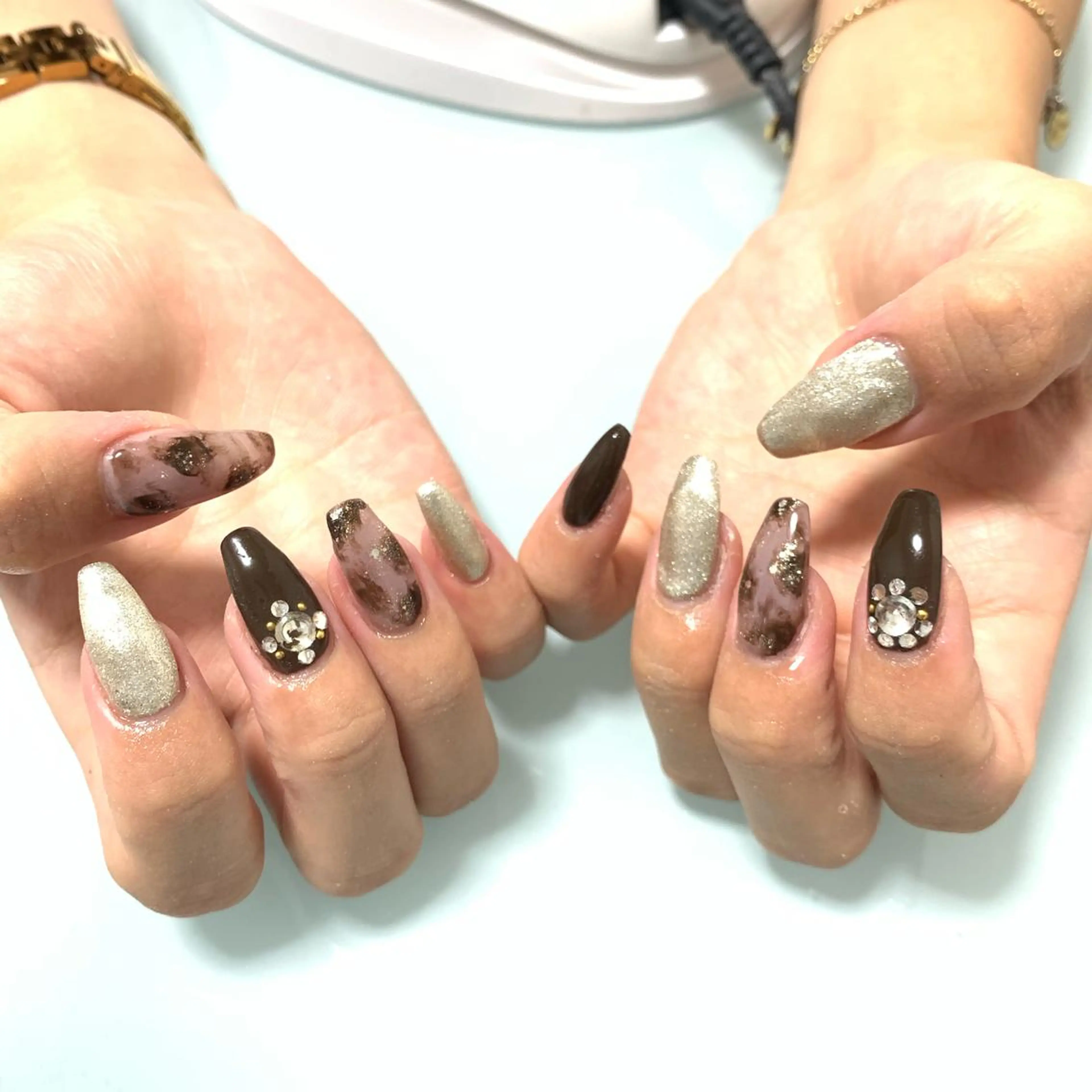 ネイル ハンドネイル 🌙🫧CHARME (RUKA)🦋🫧のネイルデザイン