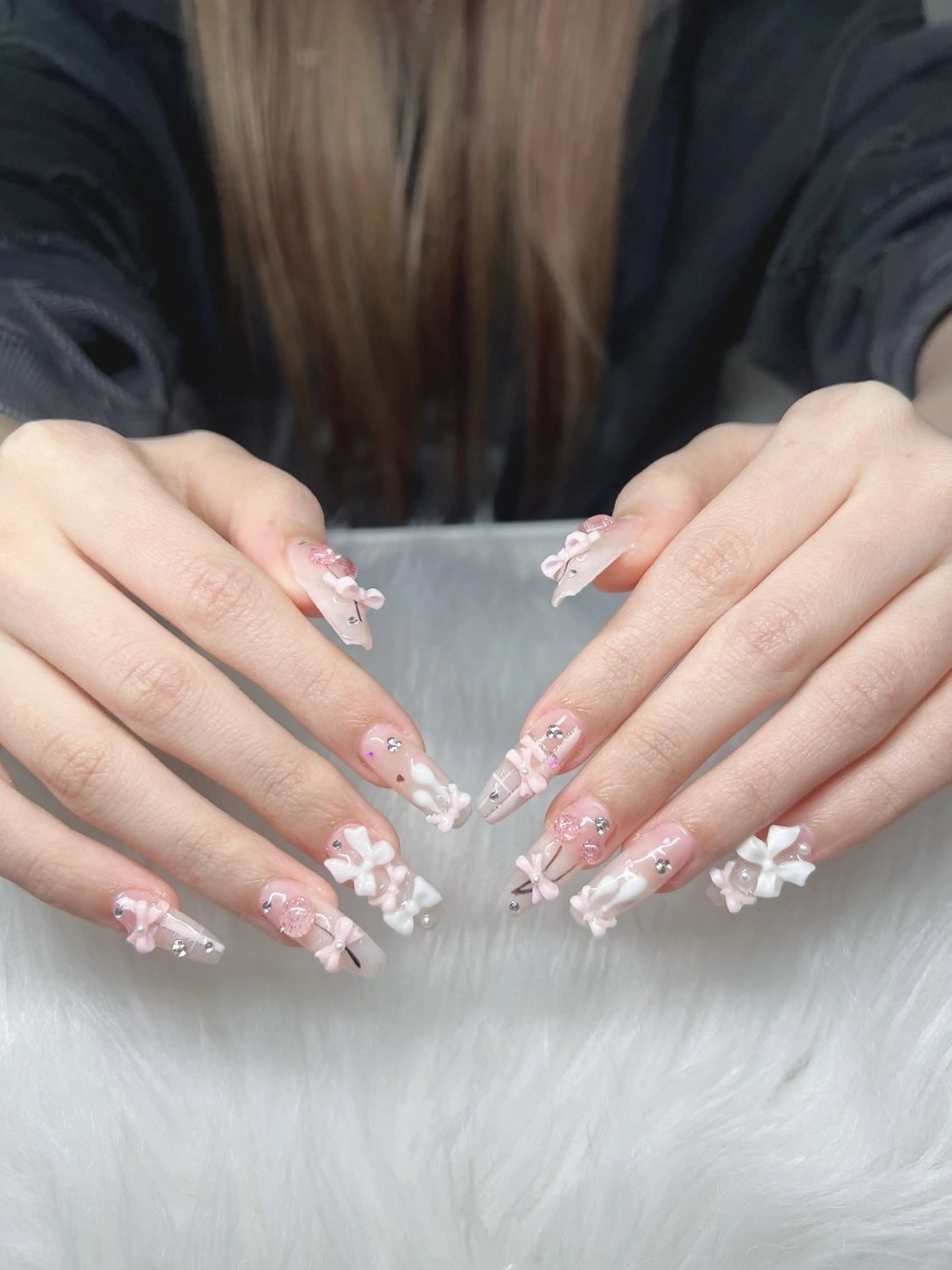 ネイル ハンドネイル Lee Nails チップ長さだし専門店のネイルデザイン