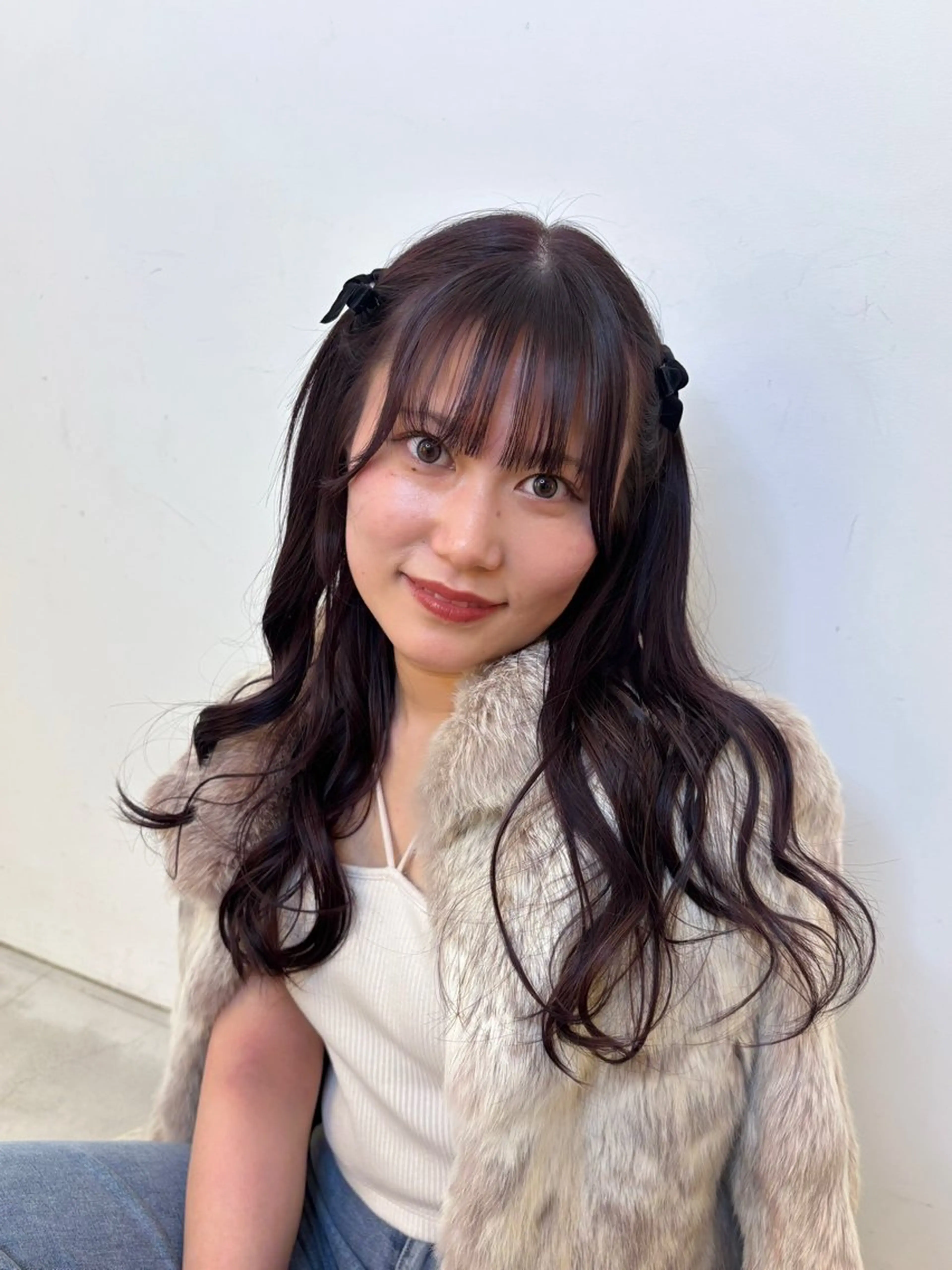 ロング 顔周りカット KEYMAN HARUKAのマツエク・マツパデザイン