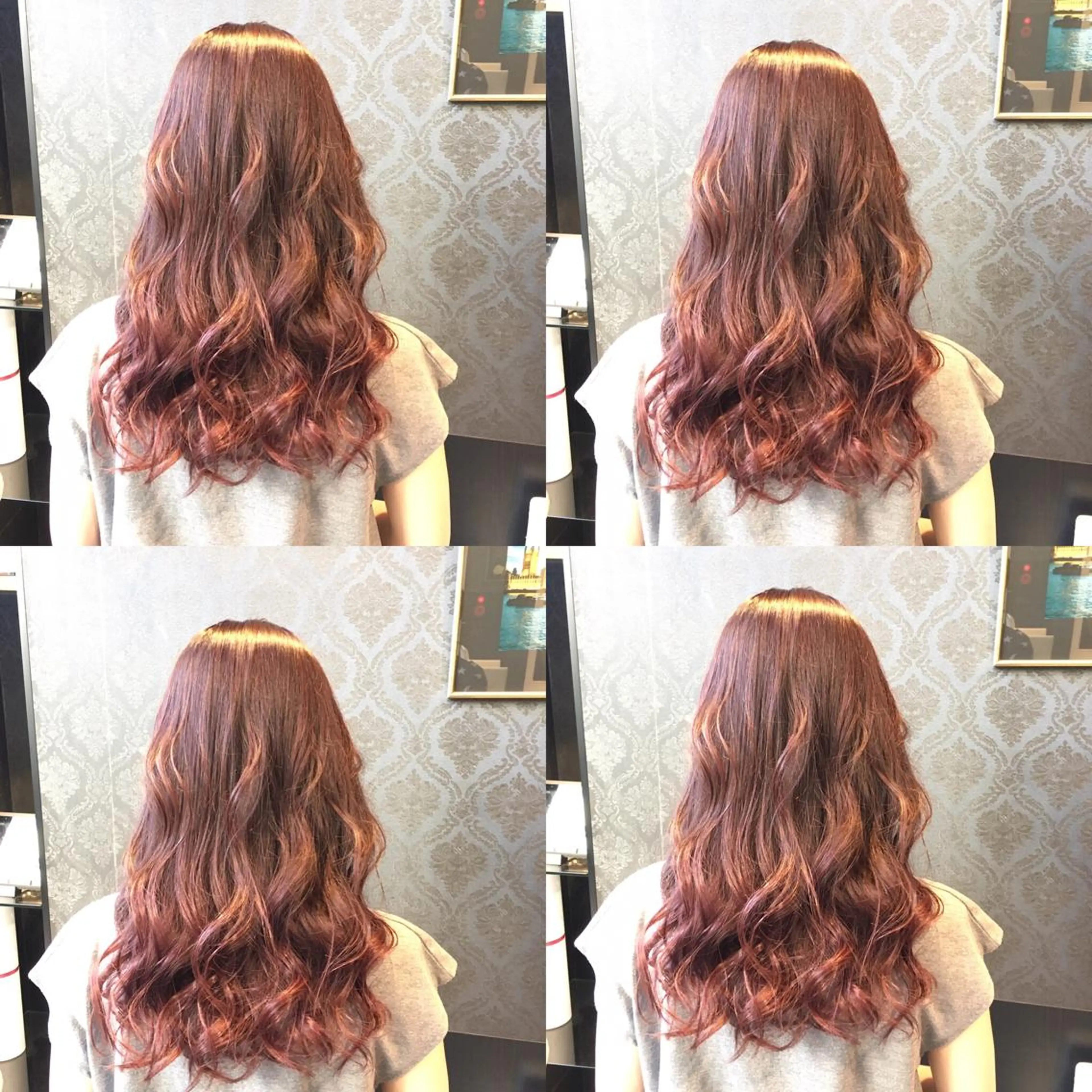 セミロング カラー ブリーチ 透明感カラー グラデーションカラー ピンクカラー 髪質改善美容師 中村　一のヘアスタイル