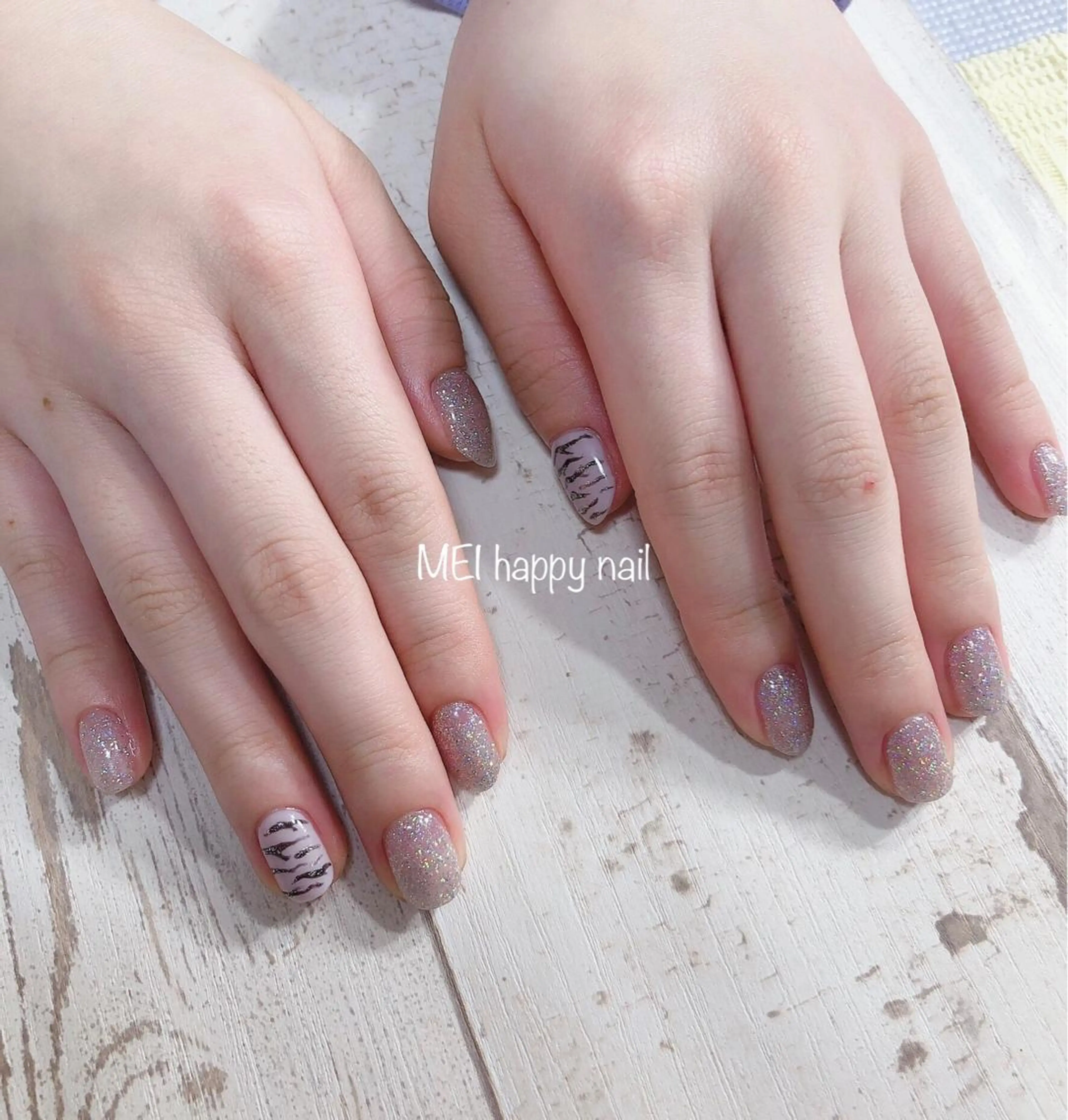 ネイル 北浦和 自爪育成ケアのネイルデザイン