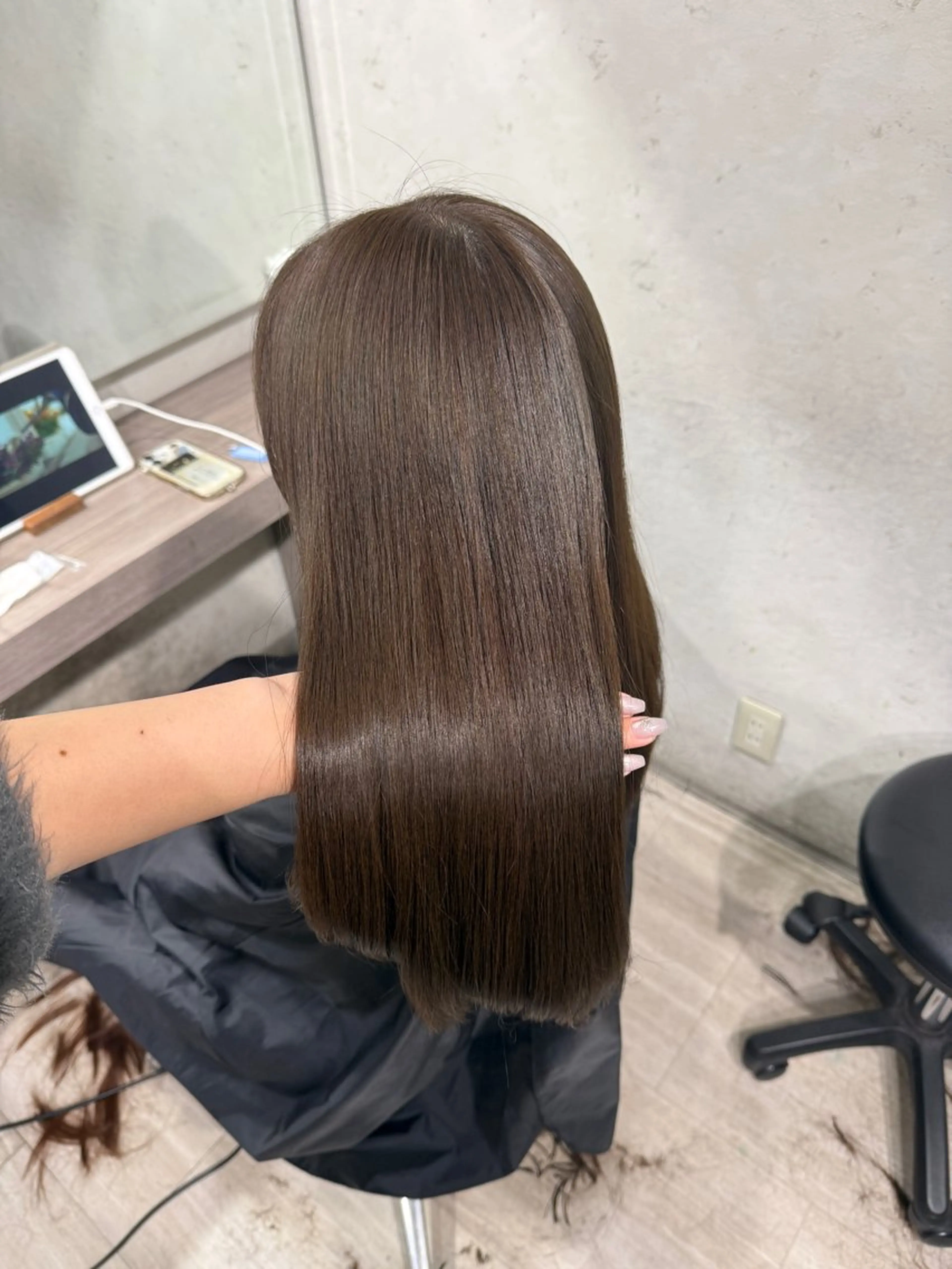 ミディアム ヘアカラー 髪質改善カラー/ 表参道/こはるのヘアスタイル