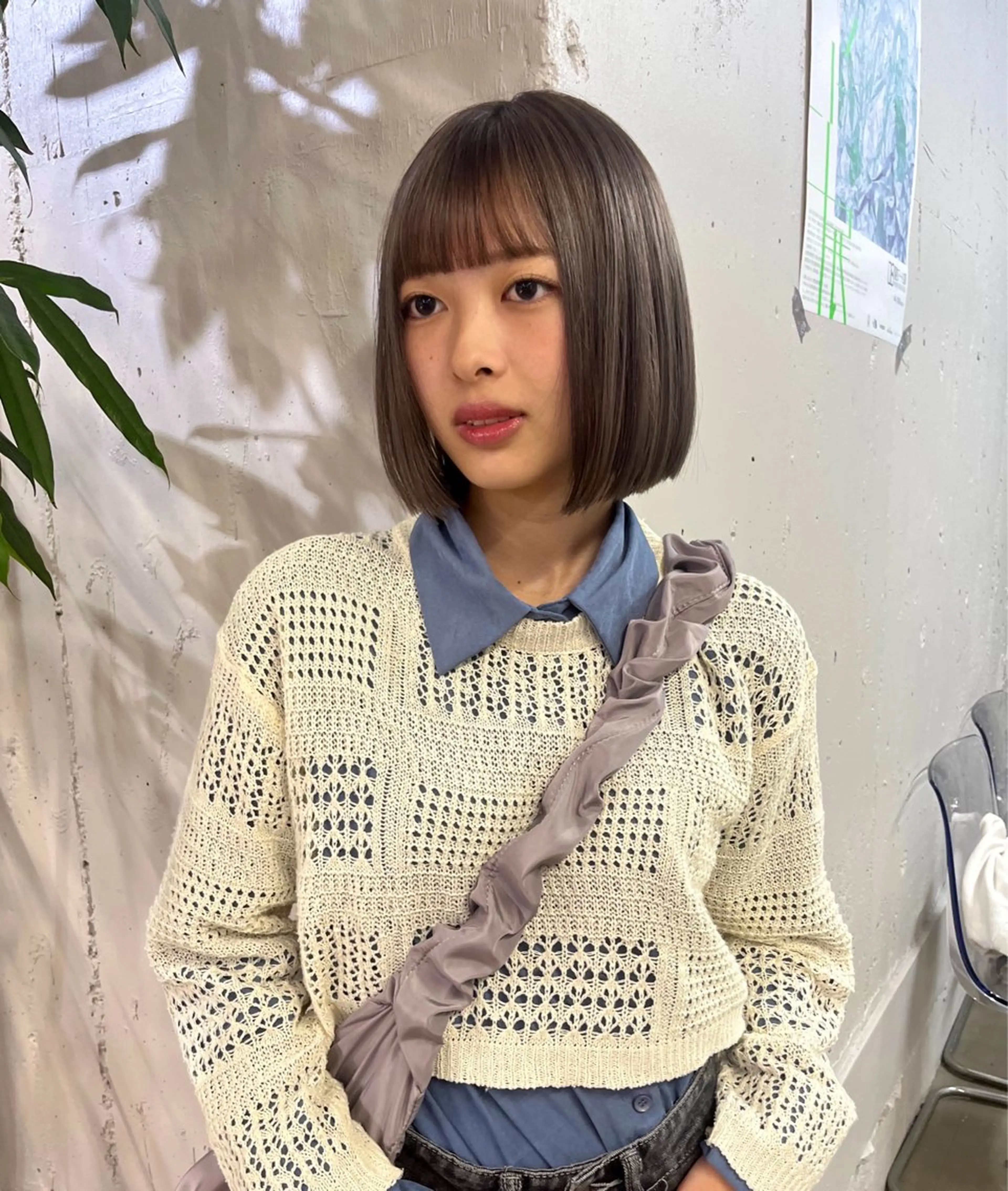 【平日11:00​〜​19:00 ボブ限定】ぱつっと bob🪷ライン感のあるボブ似合わせます🧣🐈‍⬛の写真