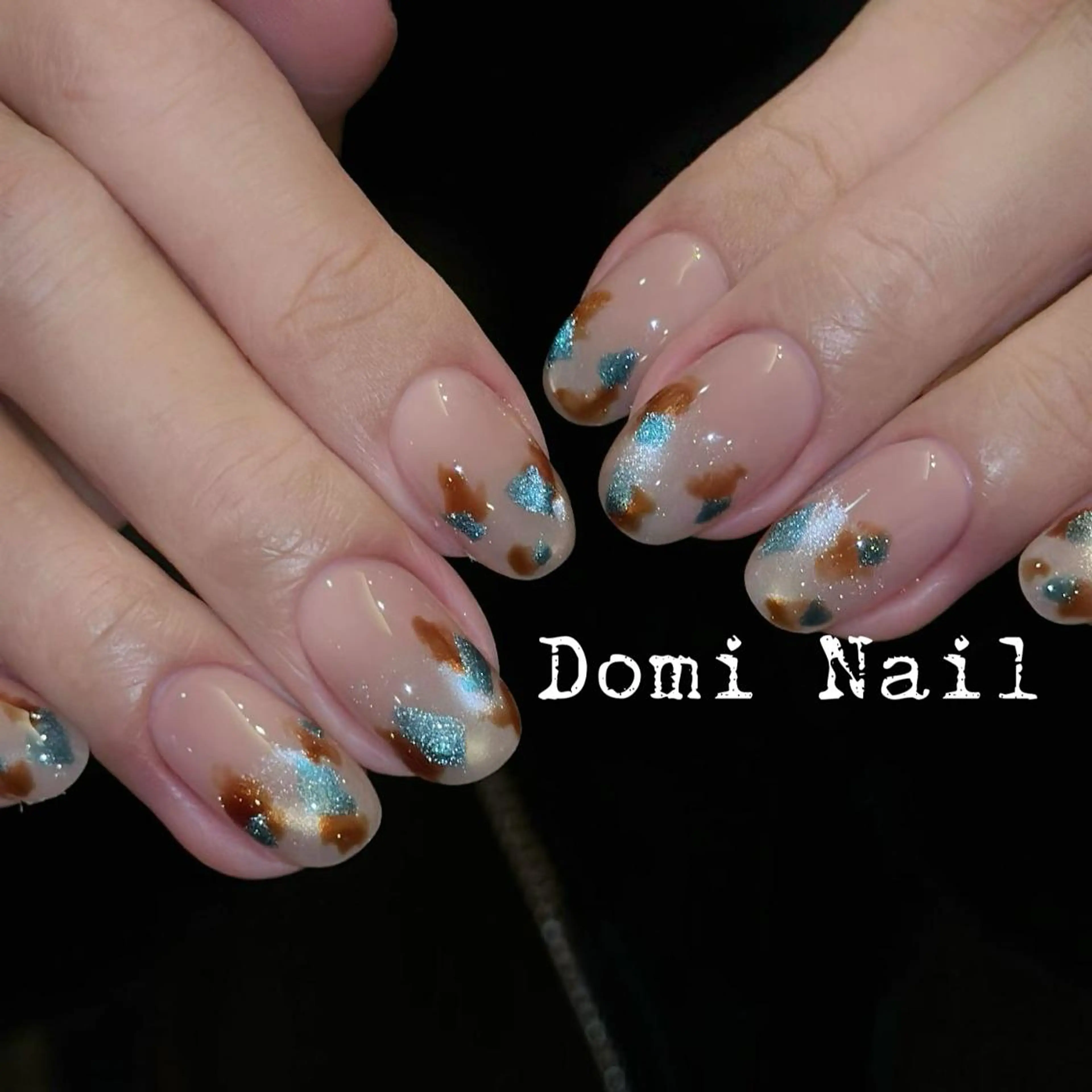 ネイル 持ち込み ハンドネイル 渋谷 Domi Nailのネイルデザイン