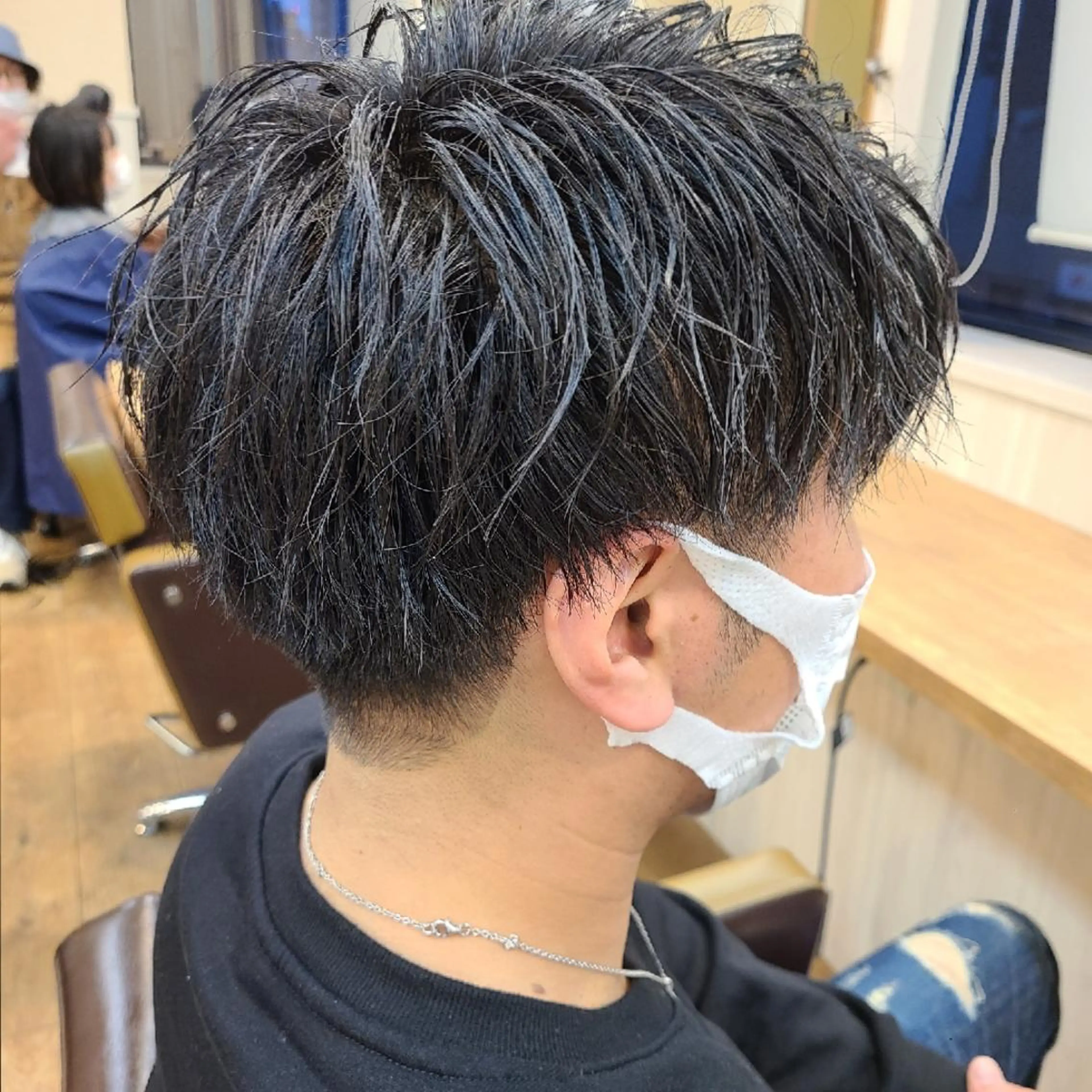 ショート パーマ メンズ メンズパーマ 刈り上げ カット パーマ 【ネウィ天王寺 】seiyaのヘアスタイル