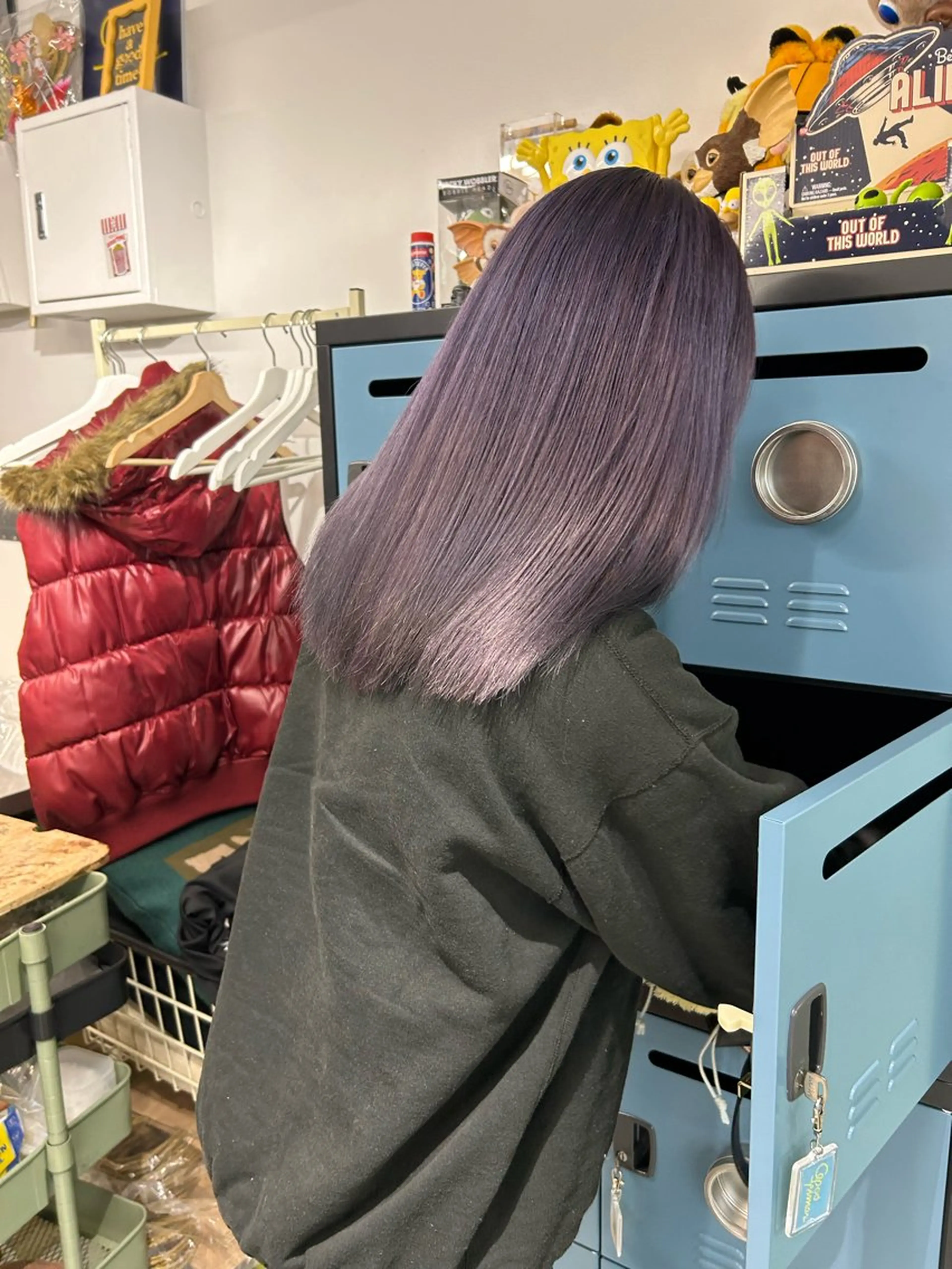 ミディアム ヘアカラー レイヤー・ボブカット ／もえまる🌻のヘアスタイル