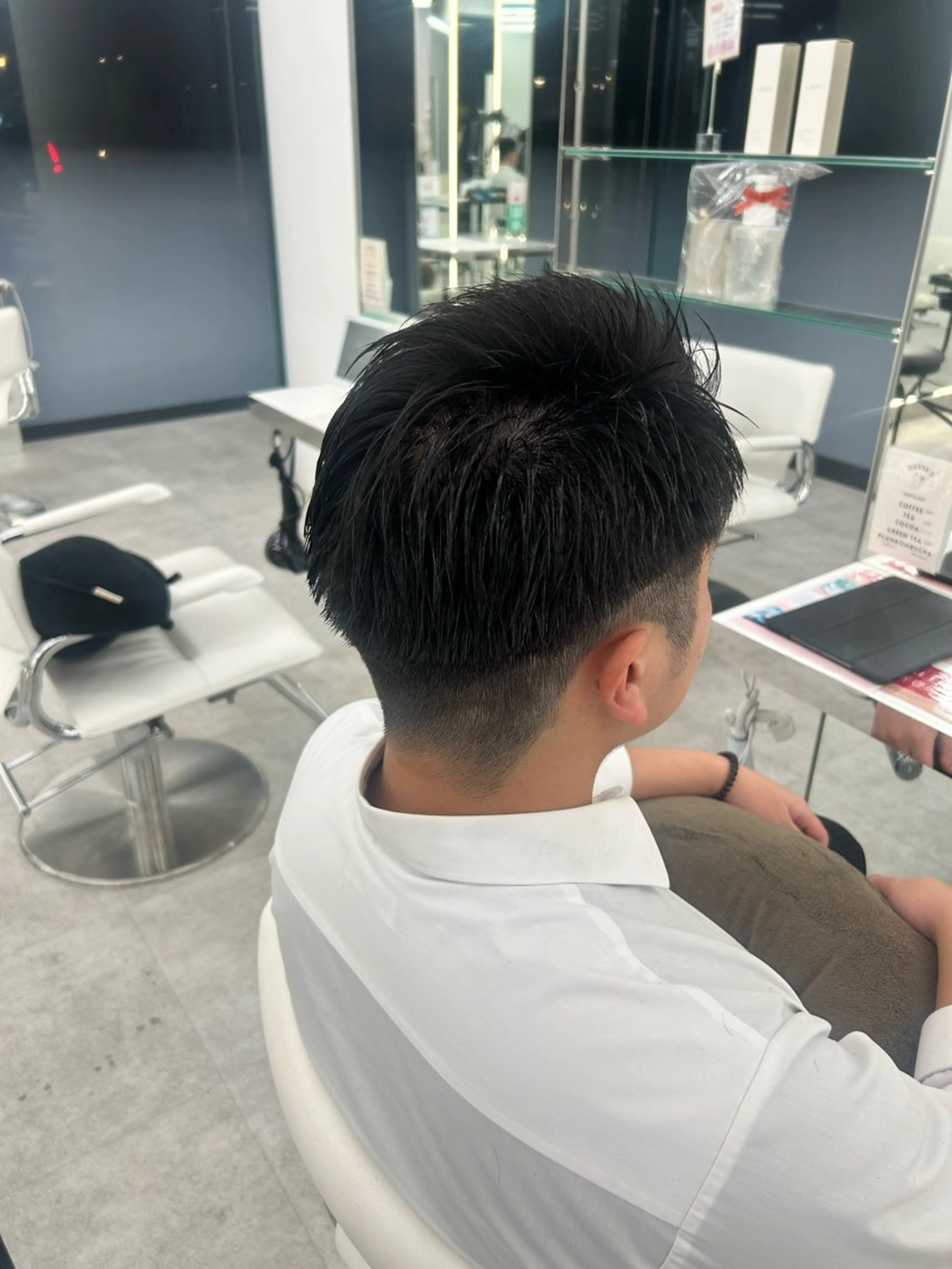 メンズ パーマ ヘッドスパ はるか/ブリーチカラ ー/ヘアアレンジ🤍のヘアスタイル