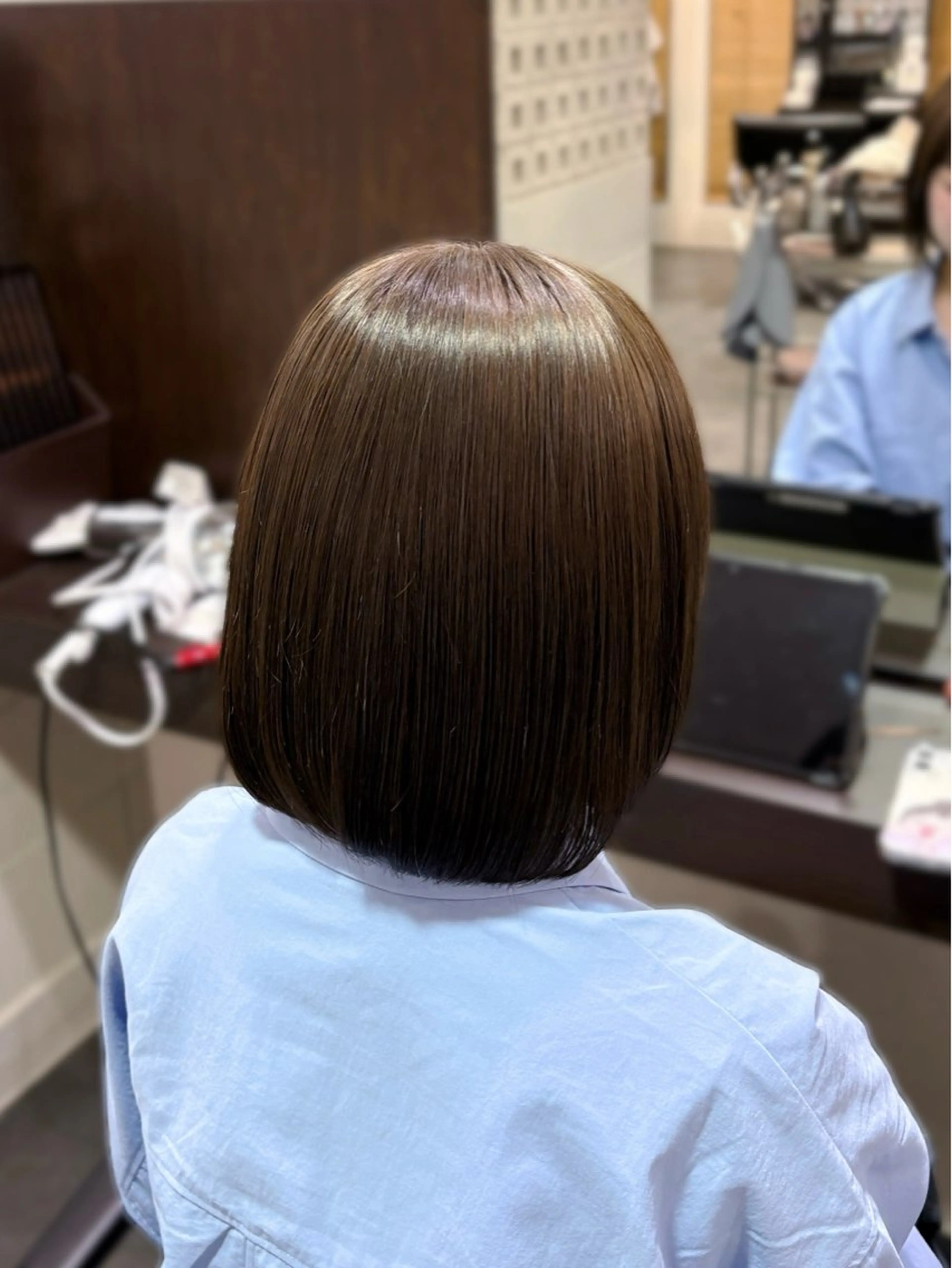 カラー ブリーチ 透明感カラー ダブルカラー グレージュ ブリーチなしカラー 瀬田/韓国レイヤー/ トレンドヘア石田亜弥のヘアスタイル