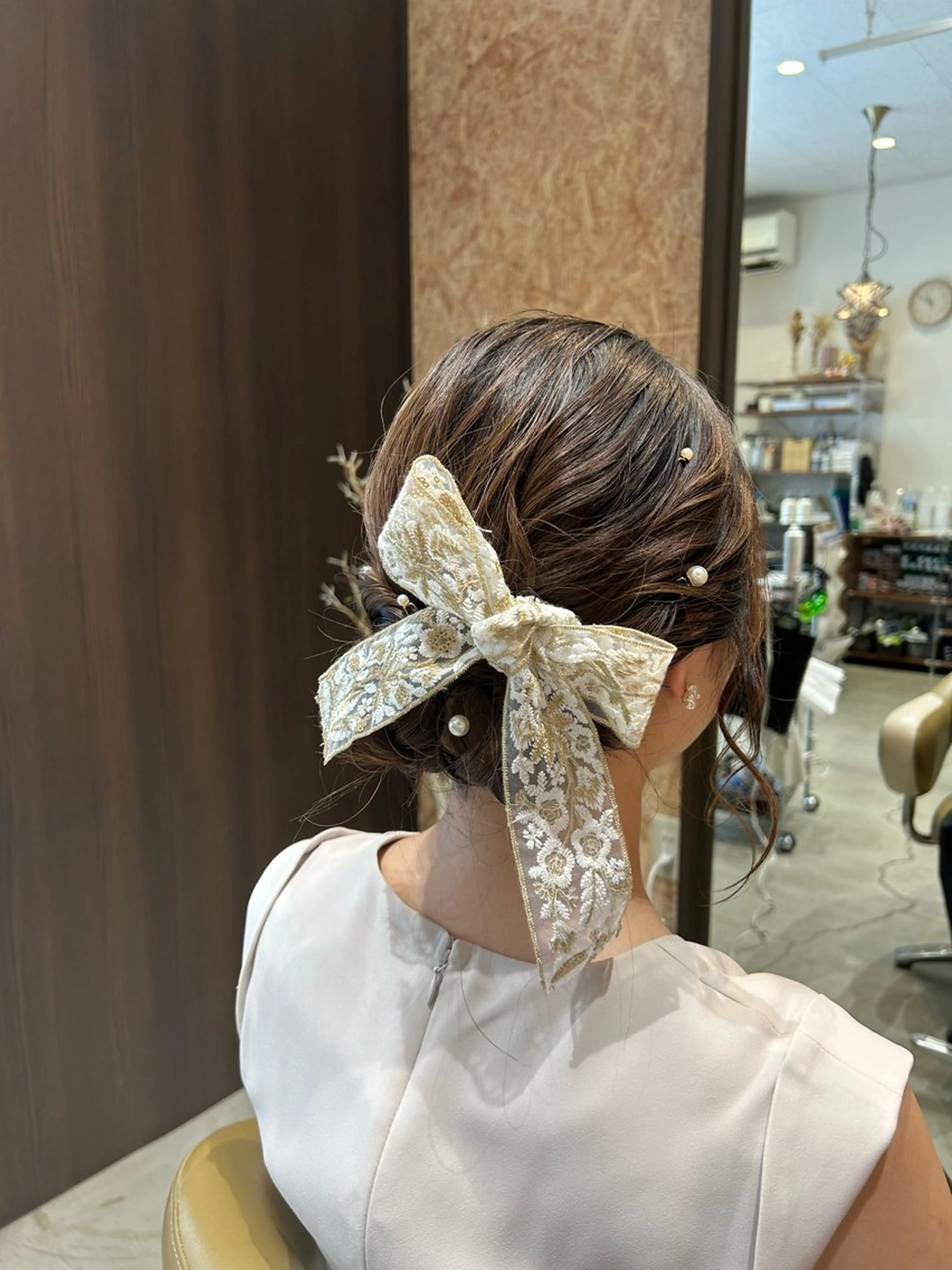 ロング ヘアアレンジ 染谷 菜摘のヘアスタイル