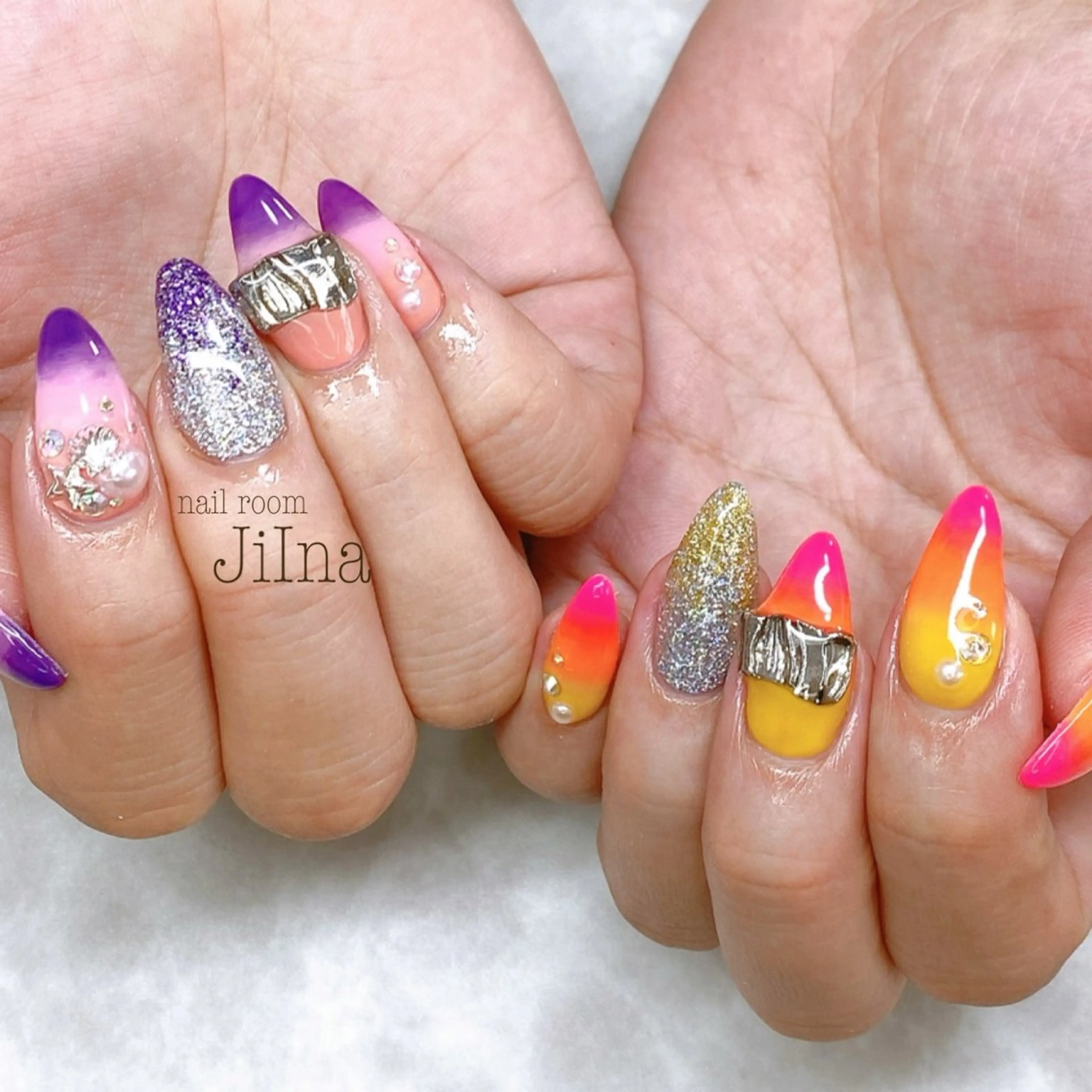 ネイル 持ち込み JiIna nailのネイルデザイン