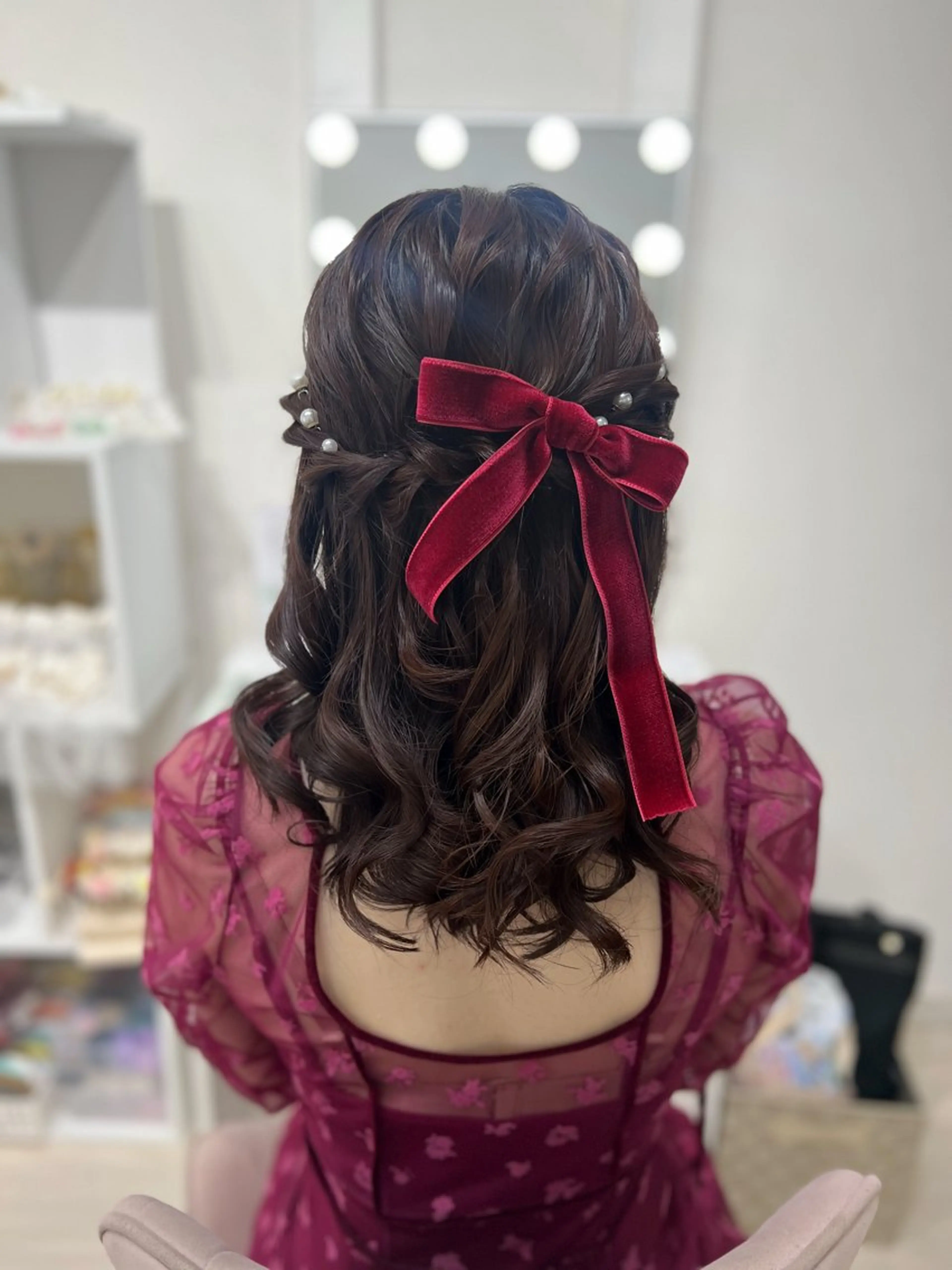 セミロング ヘアセット ヘアセット/金山 佐野 妃都美のヘアスタイル