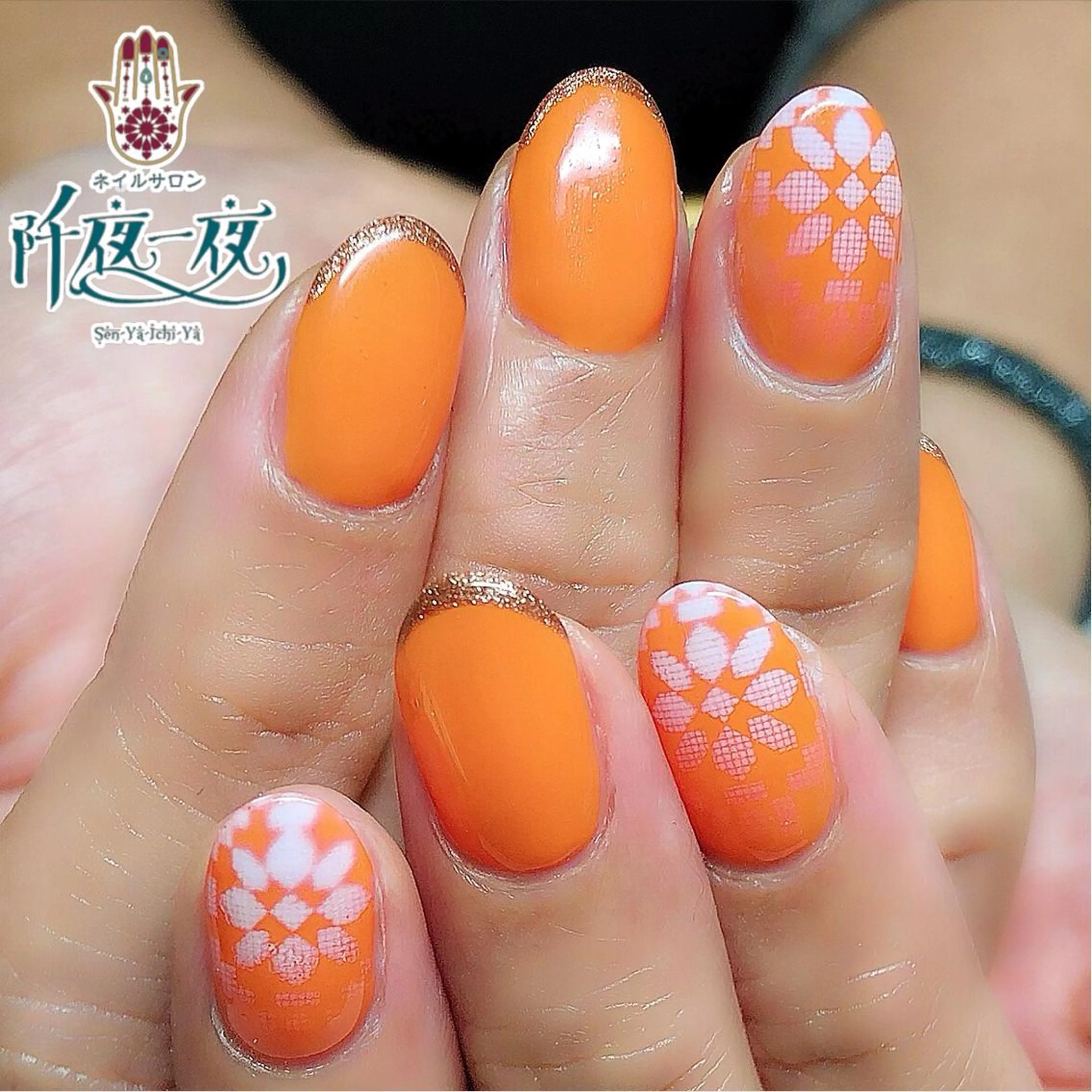 ネイル ラメ(グリッター) ハンドネイル 六本木ネイル阡夜一夜 当日＆持ち込み歓迎のネイルデザイン