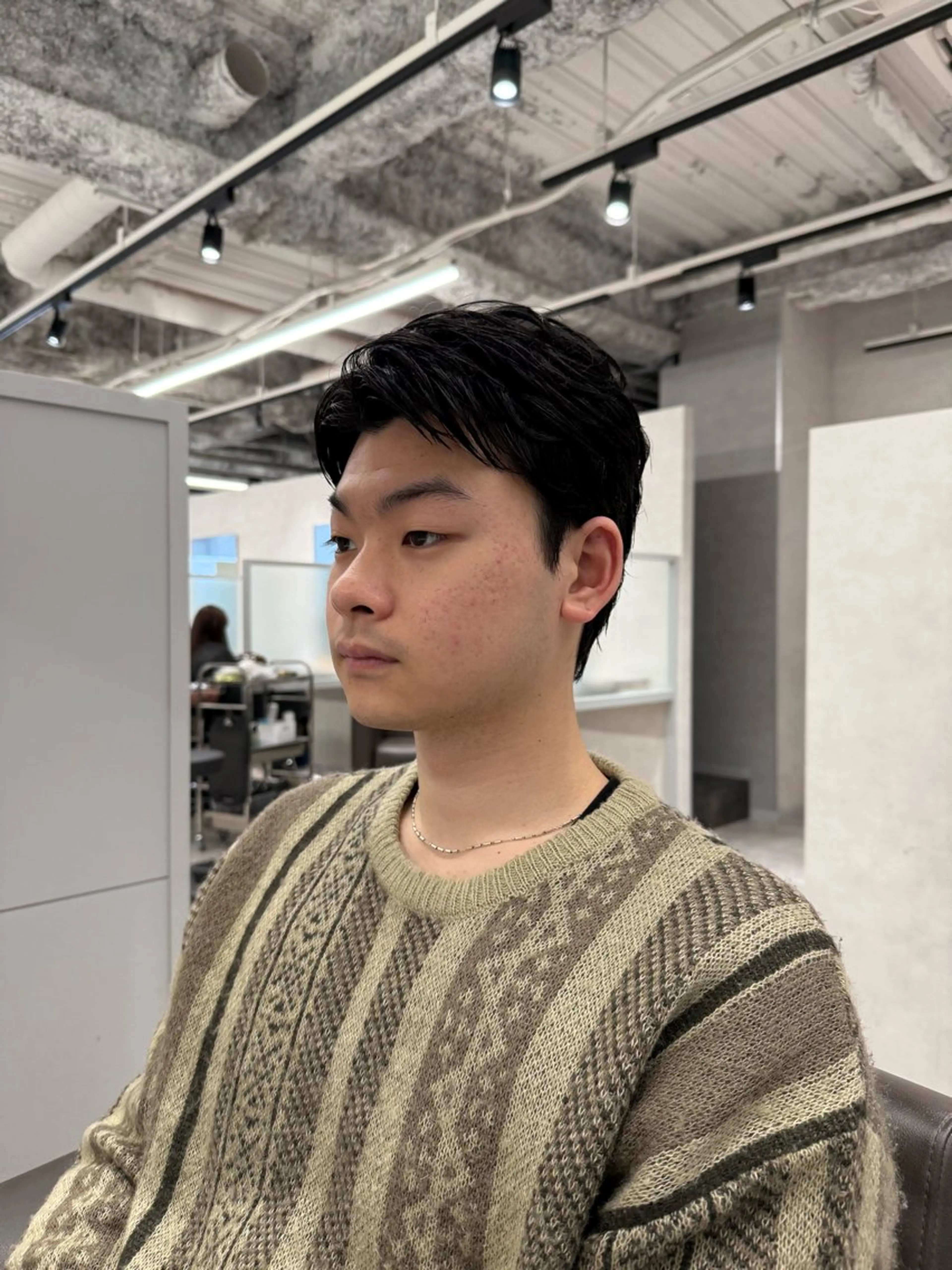 メンズ メンズパーマ 大阪梅田 稲葉利也斗のヘアスタイル