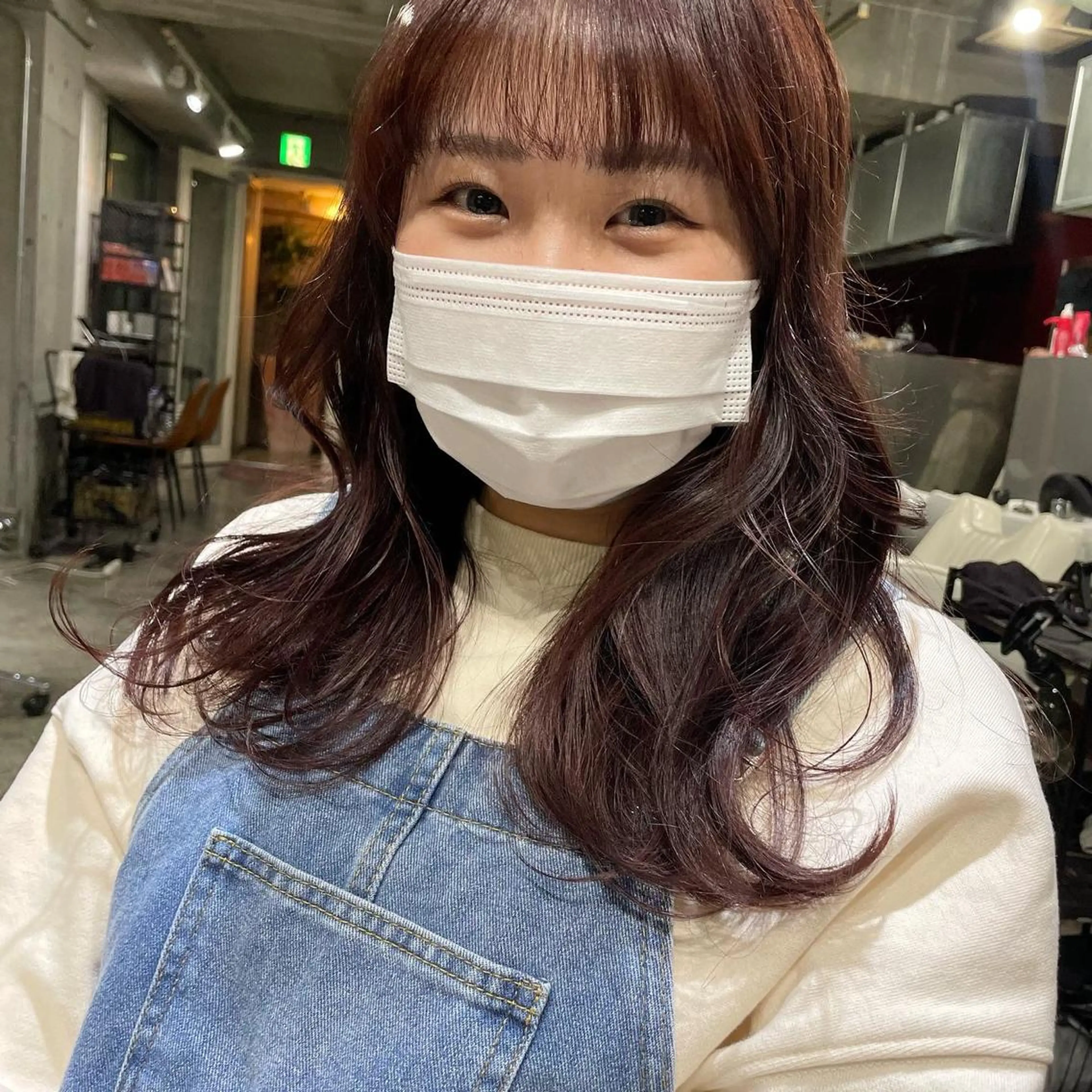 ミディアム カラー ボブヘアカット Rikapi❤️のヘアスタイル