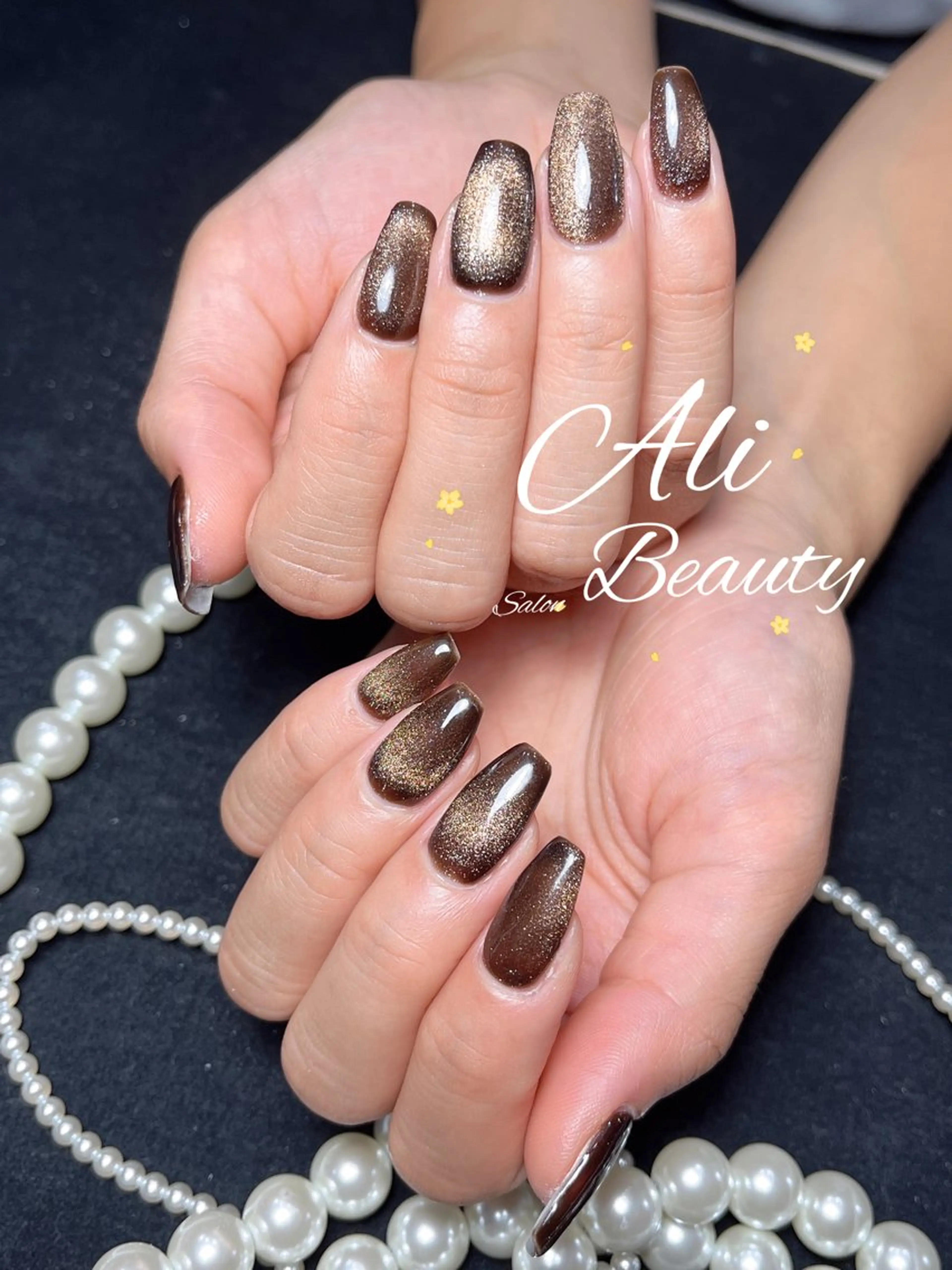 ハンド💅マグネットネイル 初回ジェルオフ込み ジェルネイル当店オフ込 他店オフ+550円の写真