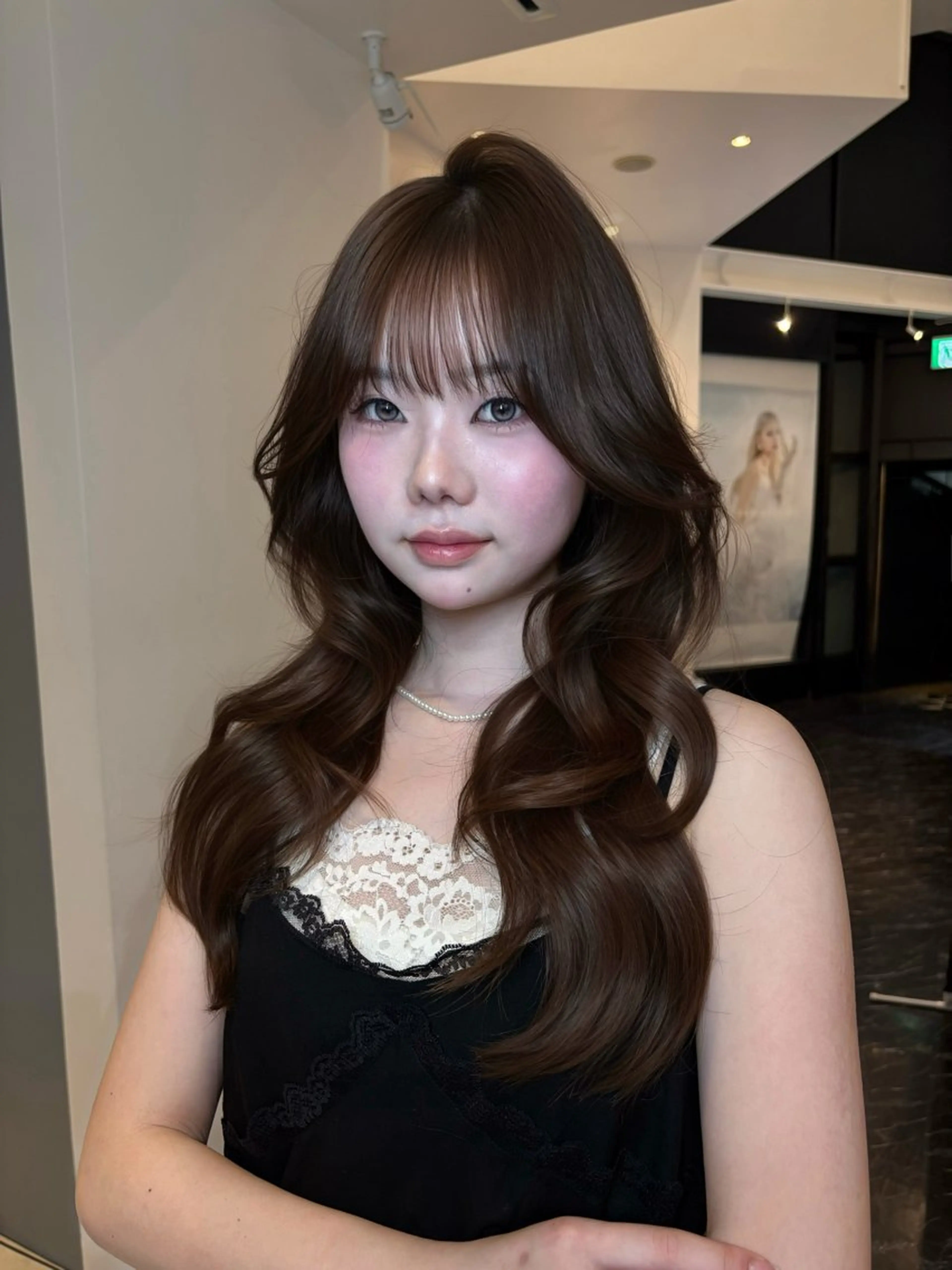 ロング カラー ヘアカラー 韓国×ワンホン 艶カラー/ハヅキ🎀のヘアスタイル