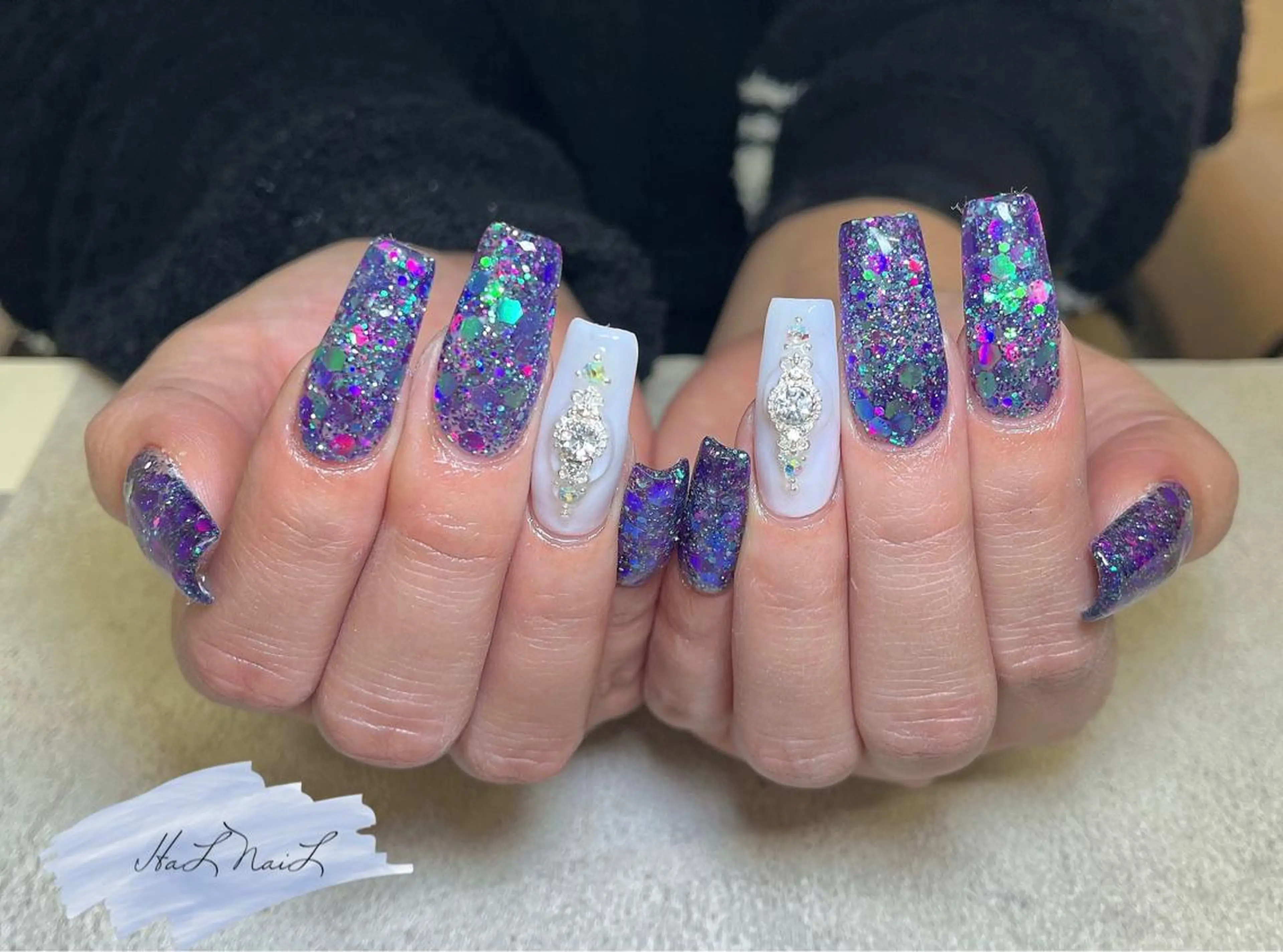 ネイル ロングネイル ハンドネイル HaL NaiLのネイルデザイン