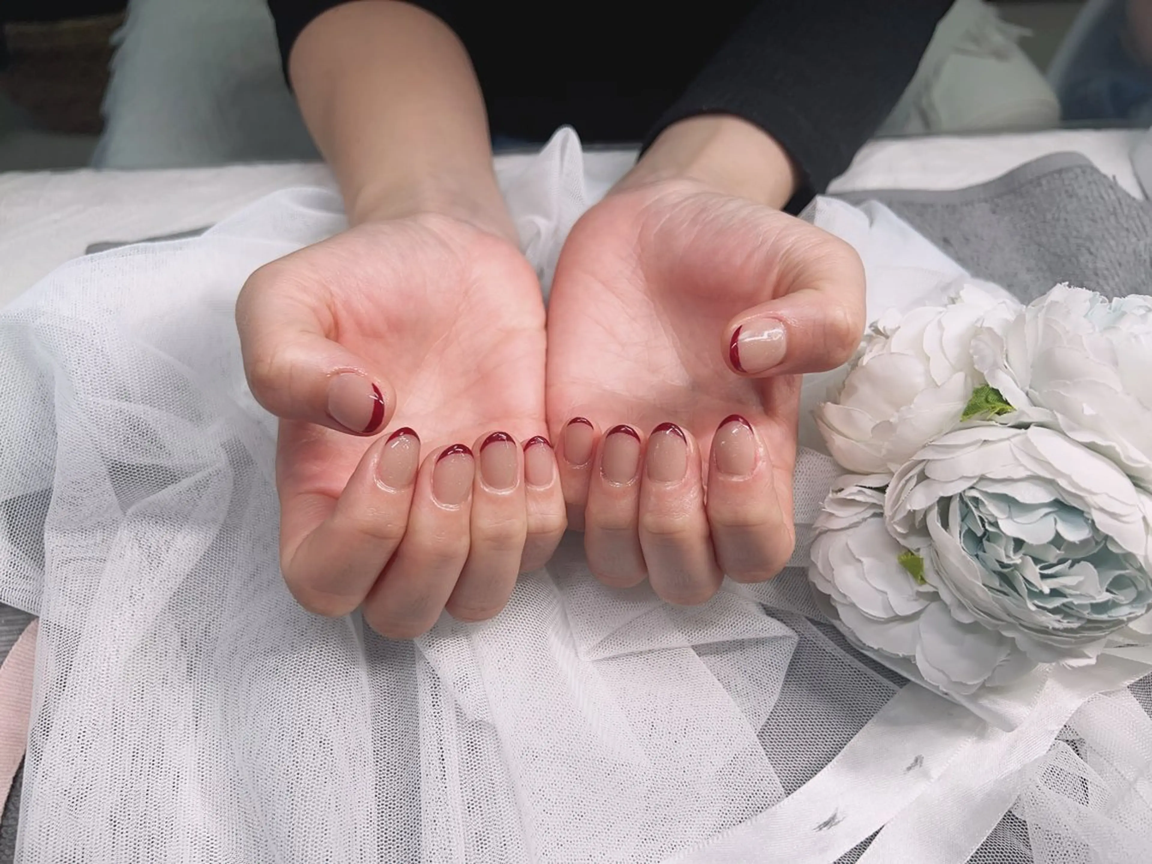 ネイル フレンチネイル 林 ゆいのネイルデザイン