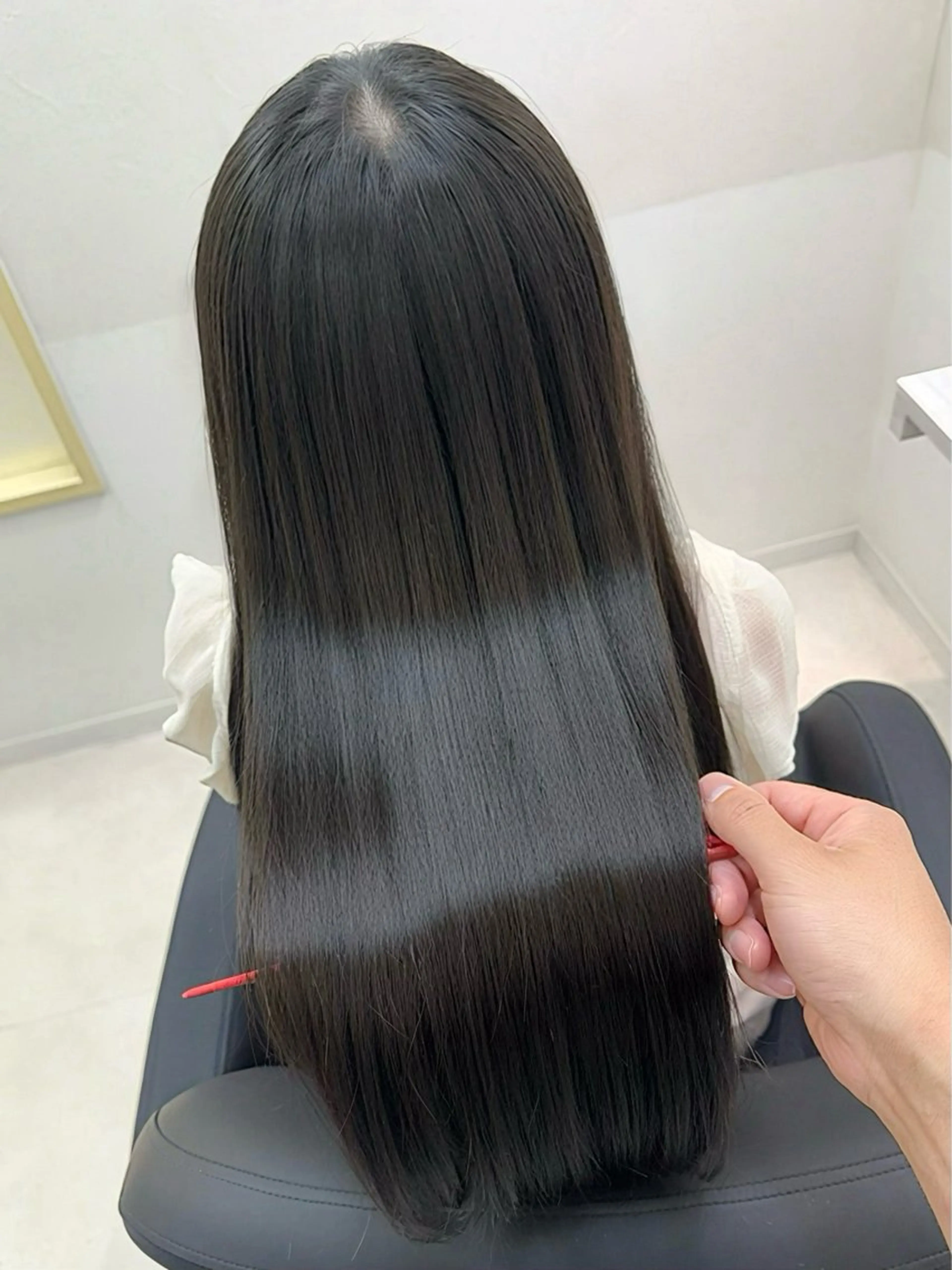 ロング くせ毛 髪質改善 縮毛矯正 三宮/艶髪カラー /縮毛矯正/北條弘樹のヘアスタイル