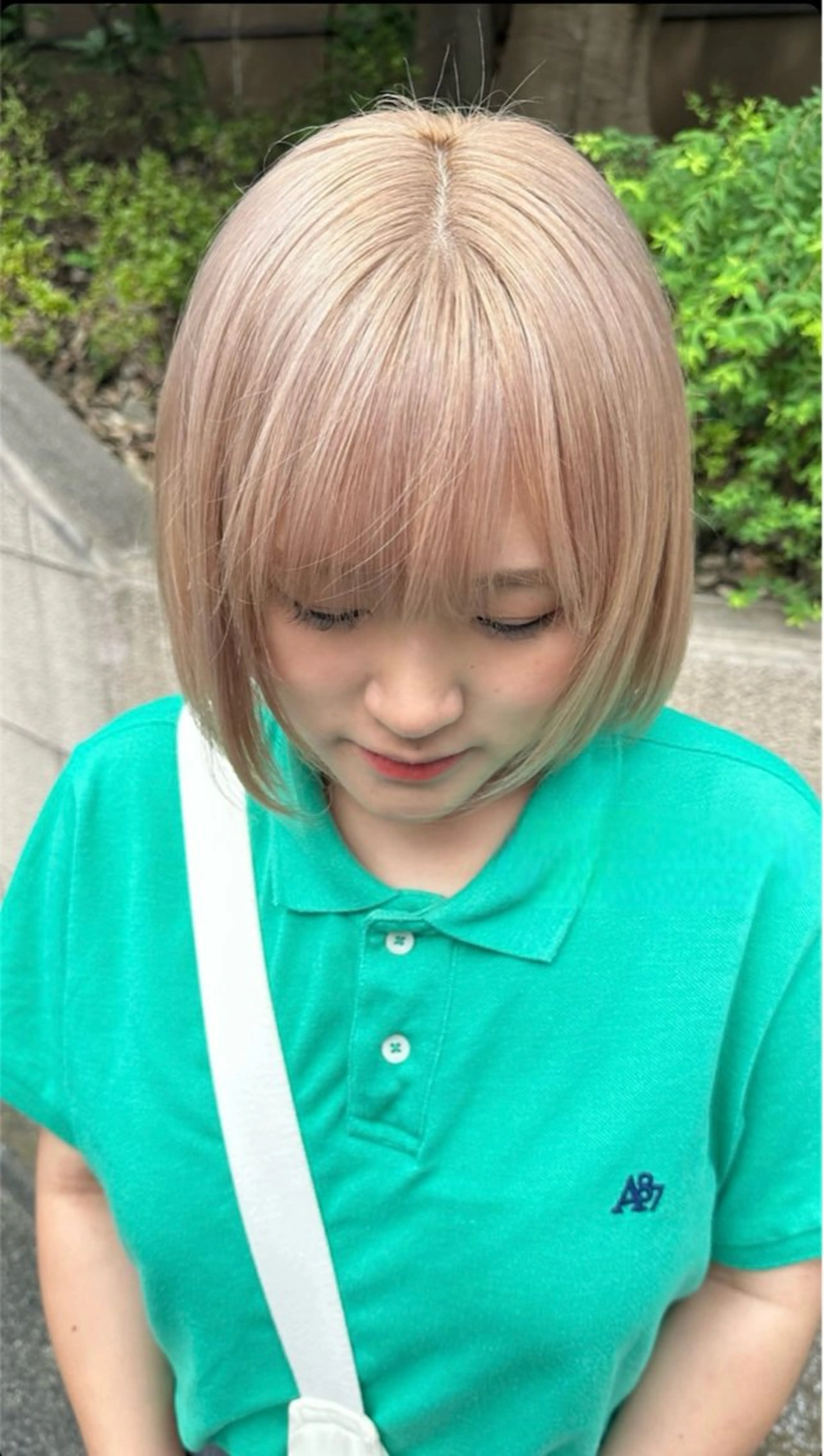 ショート カラー 🎀暖色カラー‪ ピンクカラー🌷みゆのヘアスタイル