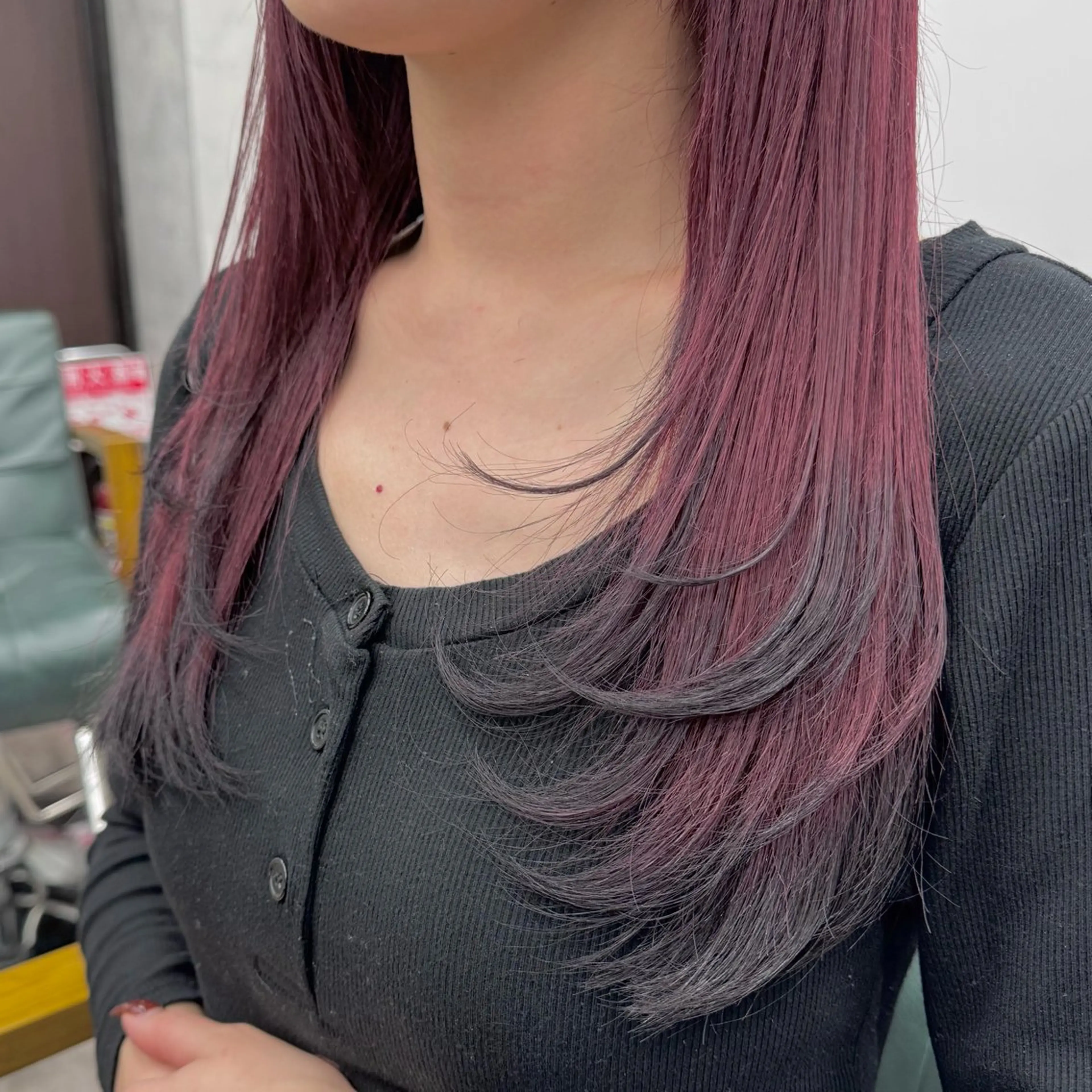 ロング カラー ヘアカラー JUNSHIN🦋 ヘアセット／カラーのヘアスタイル