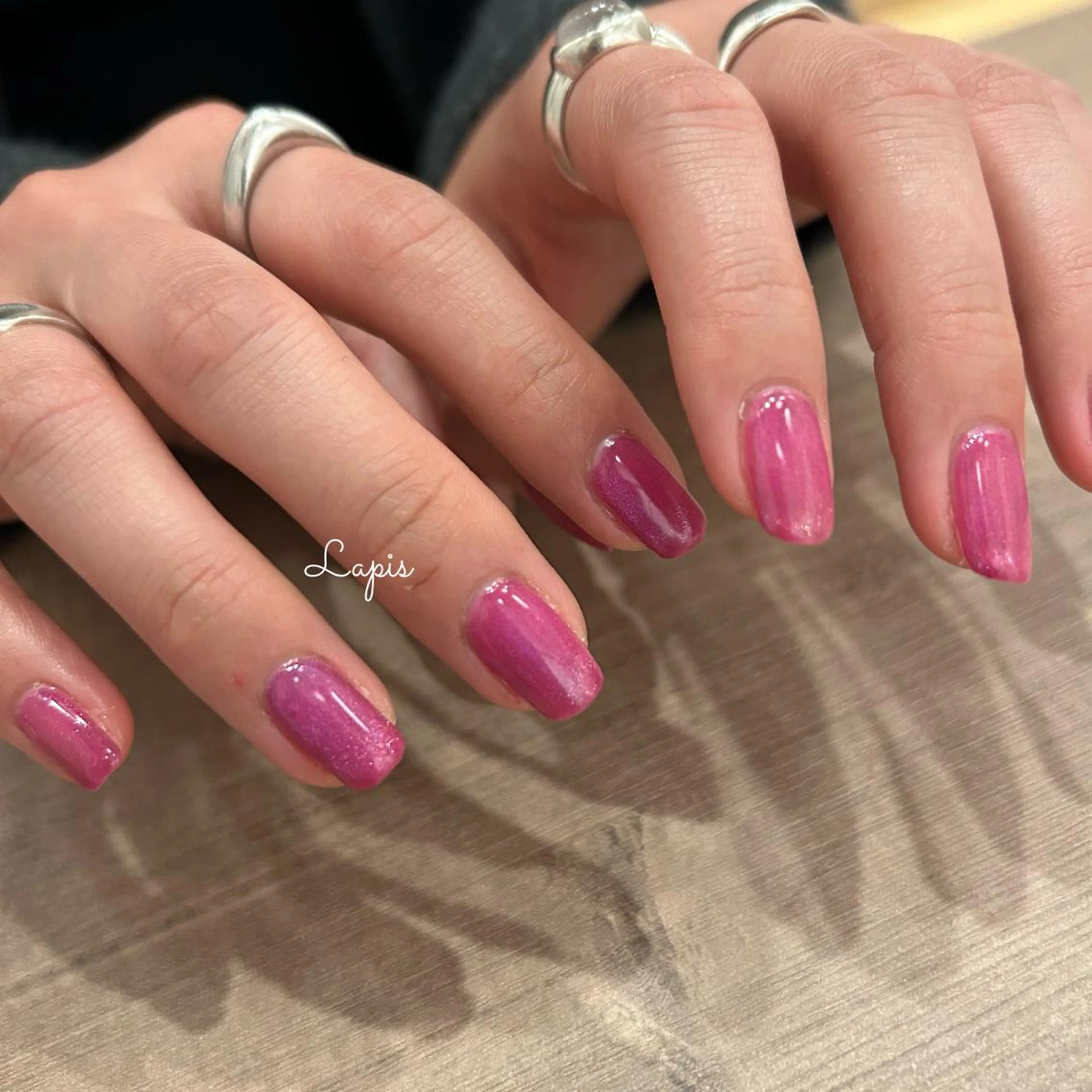 ネイル マグネットネイル ハンドネイル Lapis *のネイルデザイン