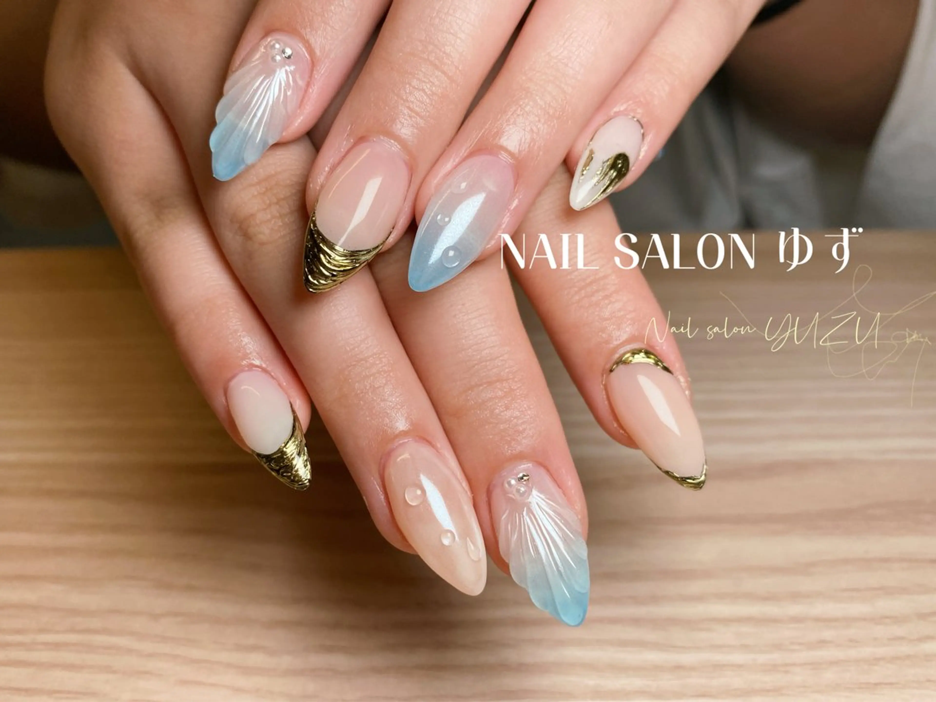 ネイル カジュアル チークネイル フットネイル フレンチネイル ジェルネイル ゆず- Nail Salonのネイルデザイン